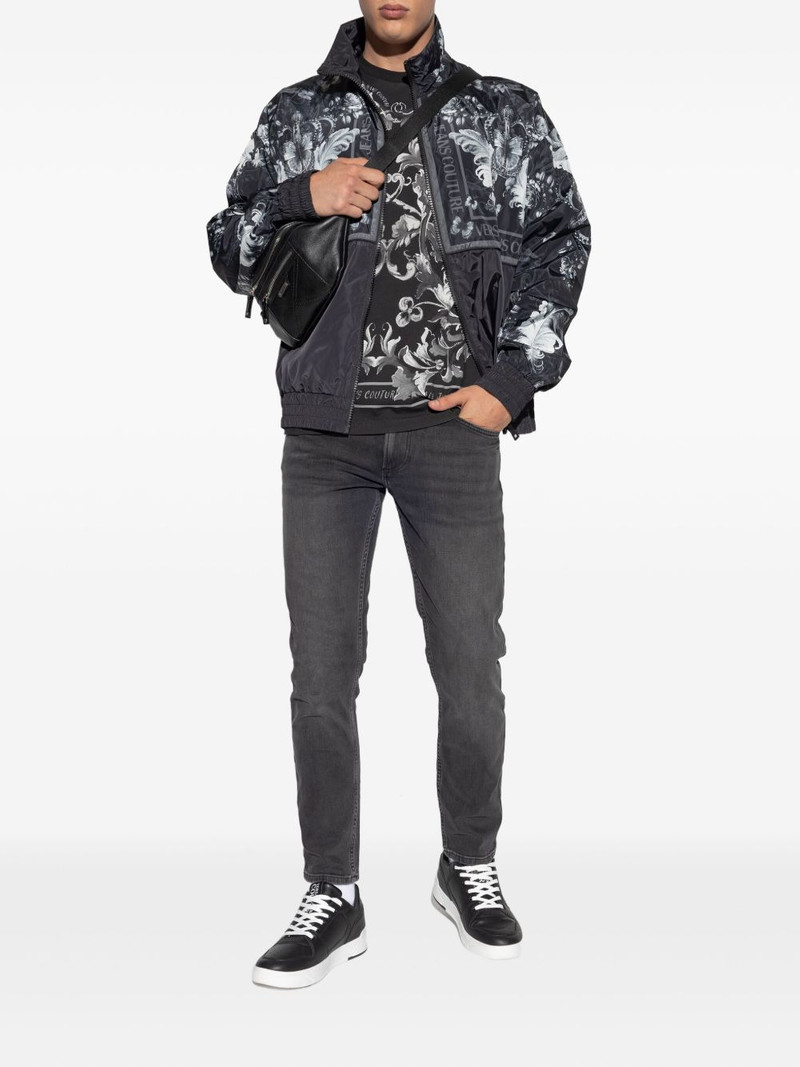VERSACE JEANS COUTURE baroque-print T-shirt outlook