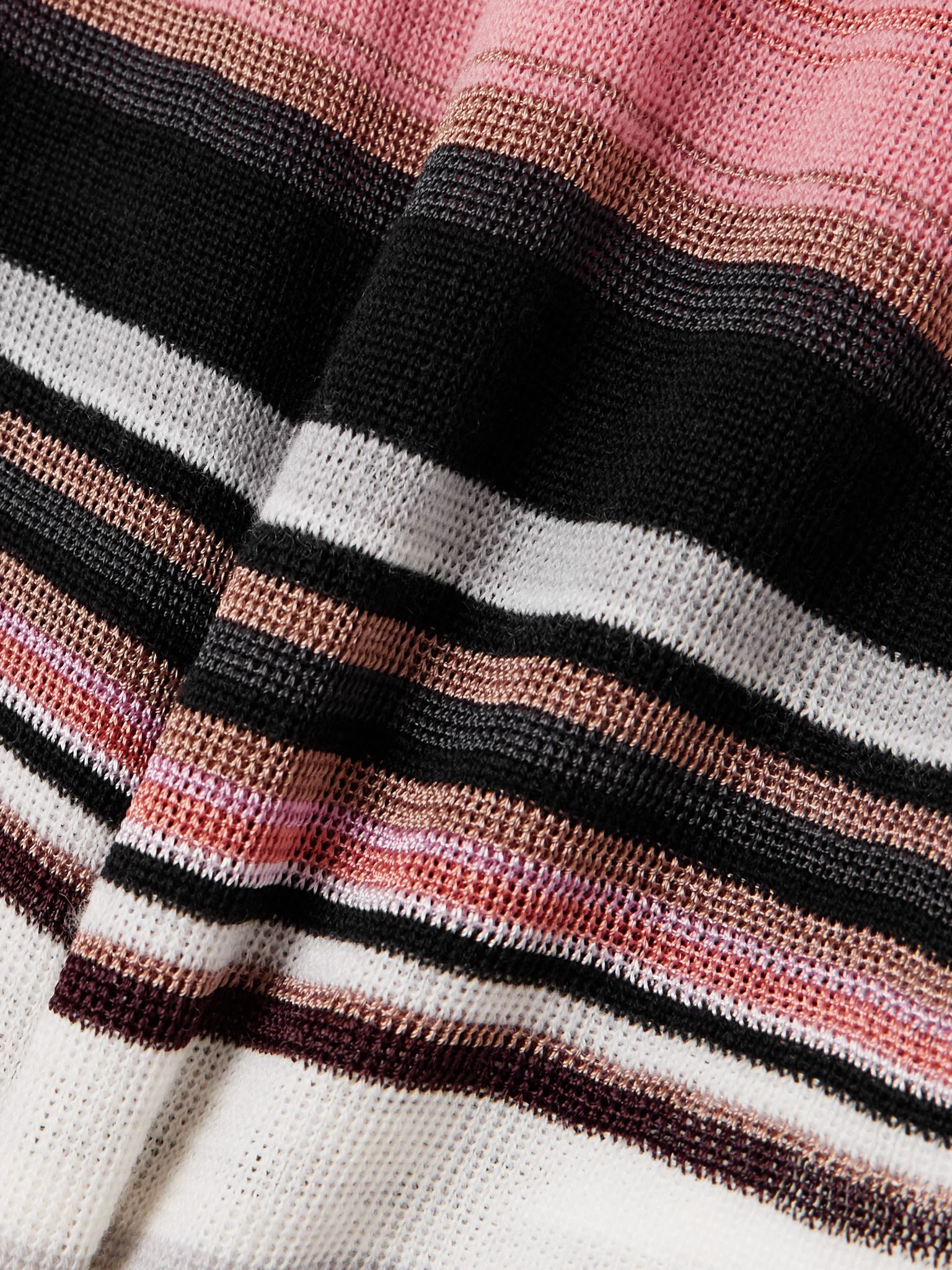 Striped knitted turtleneck sweater Multi - 4