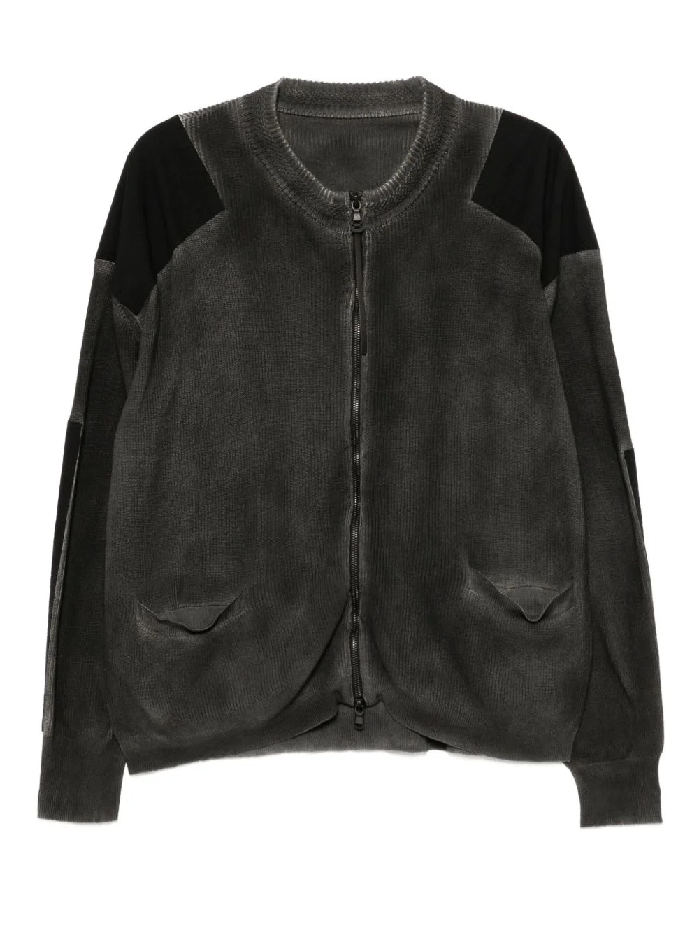 object dyed cardigan - 1