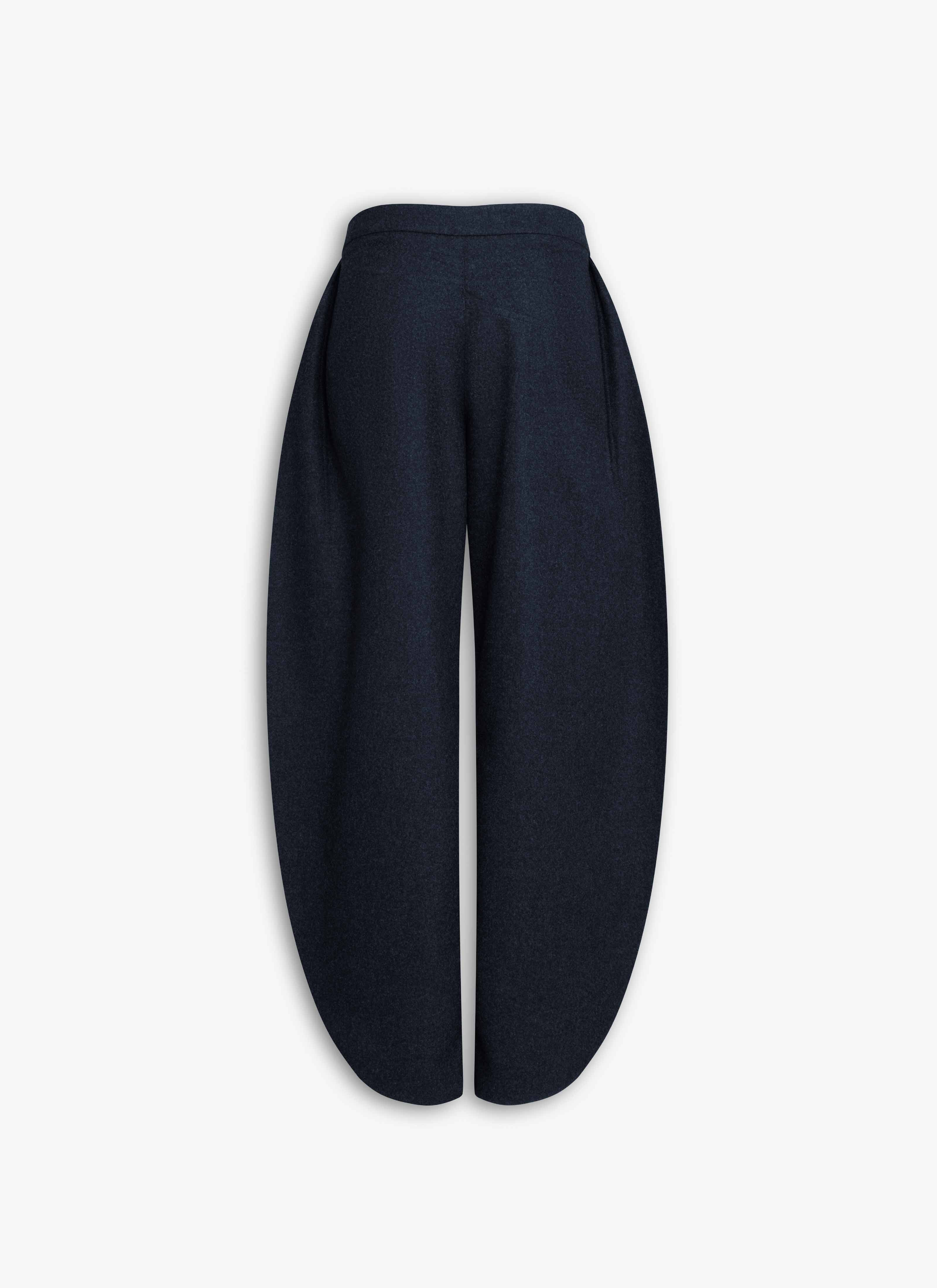 WOOL FLANNEL PETAL PANTS - 4