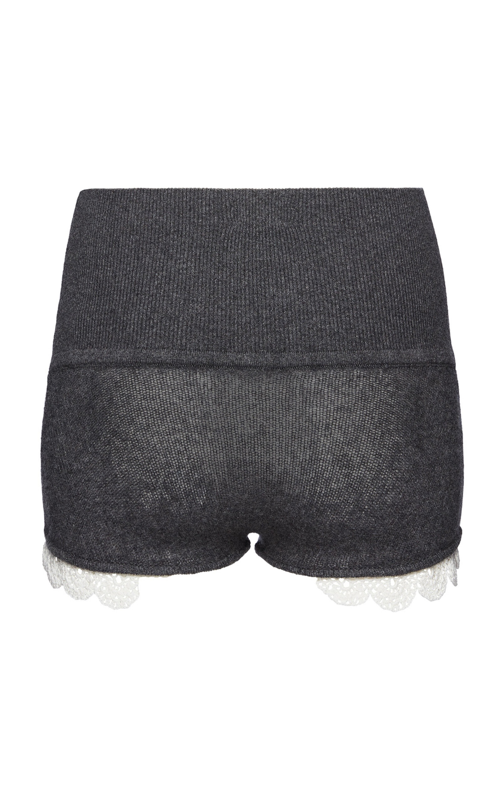 Knit Cashmere Shorts grey - 5