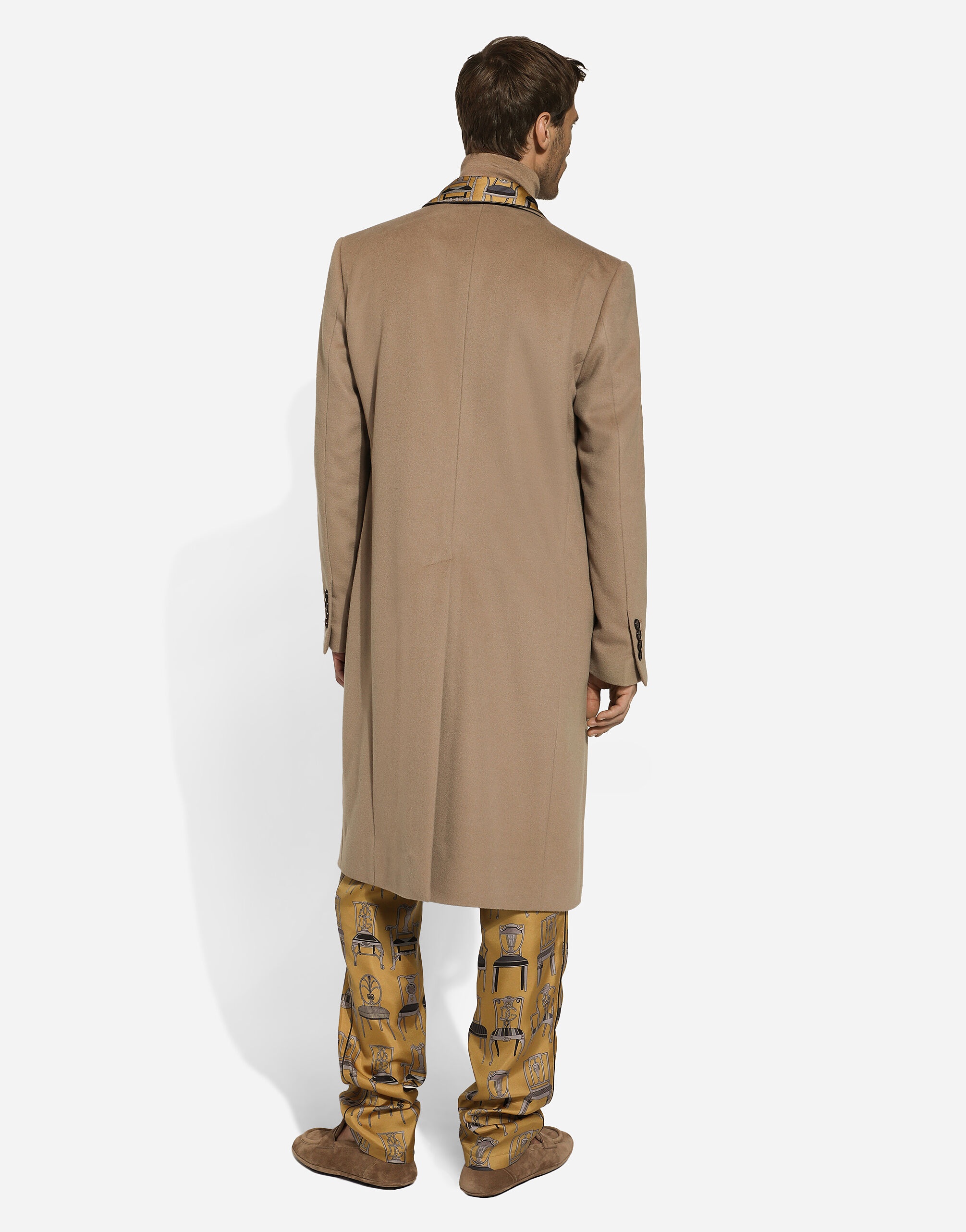 Printed silk twill jogging pants - 4