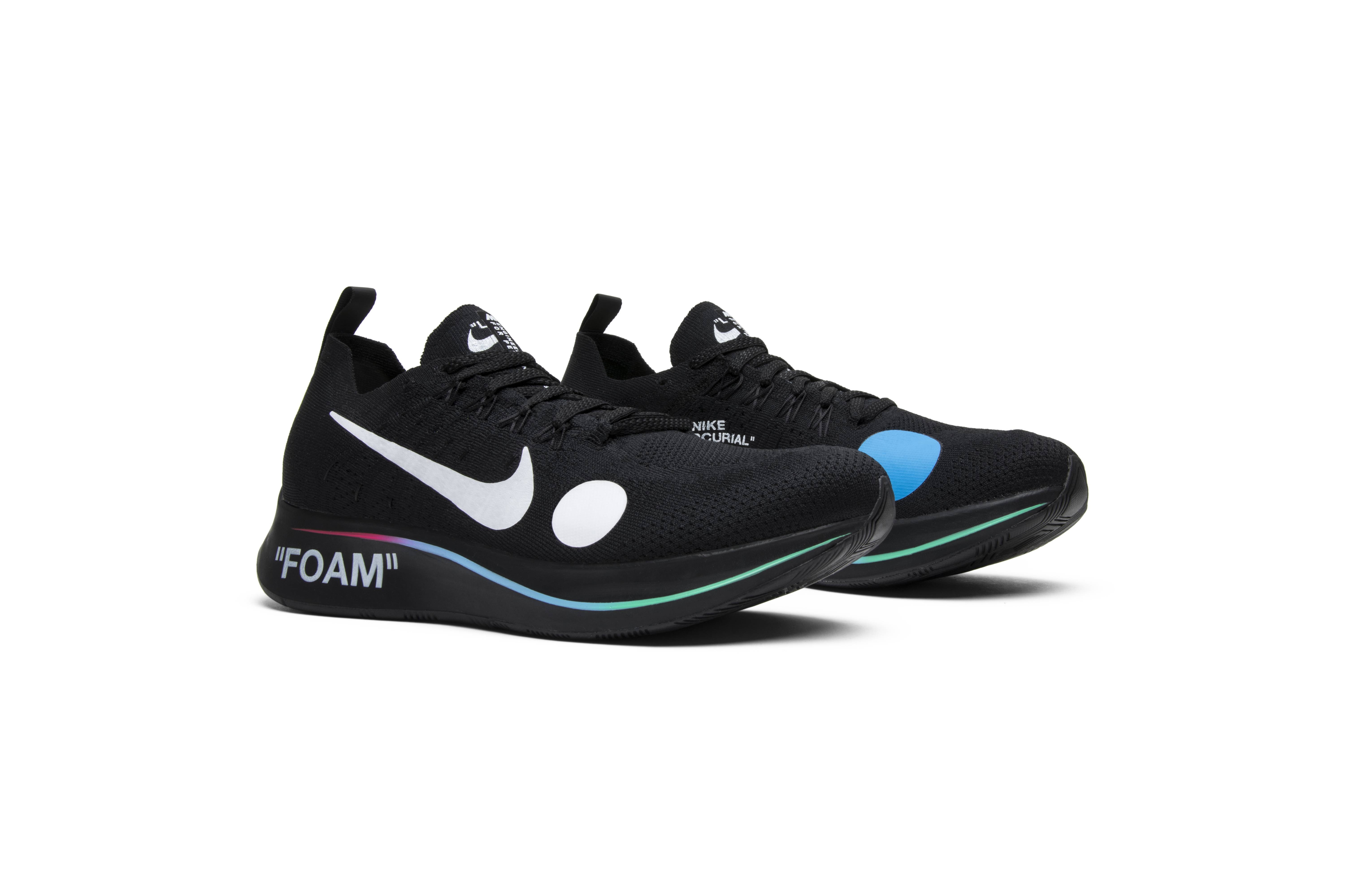 Off-White x Zoom Fly Mercurial Flyknit 'Black' - 8