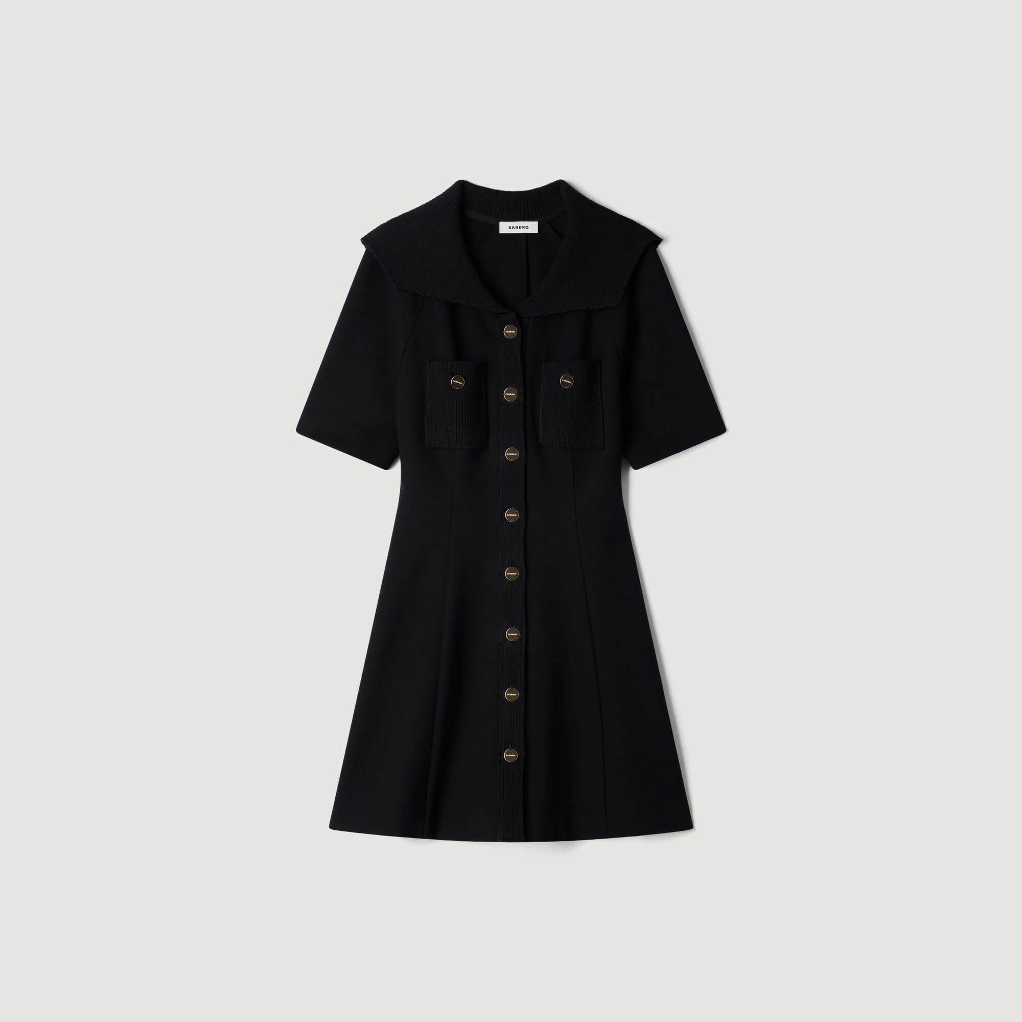 SAILOR COLLAR SHORT DRESS - 1