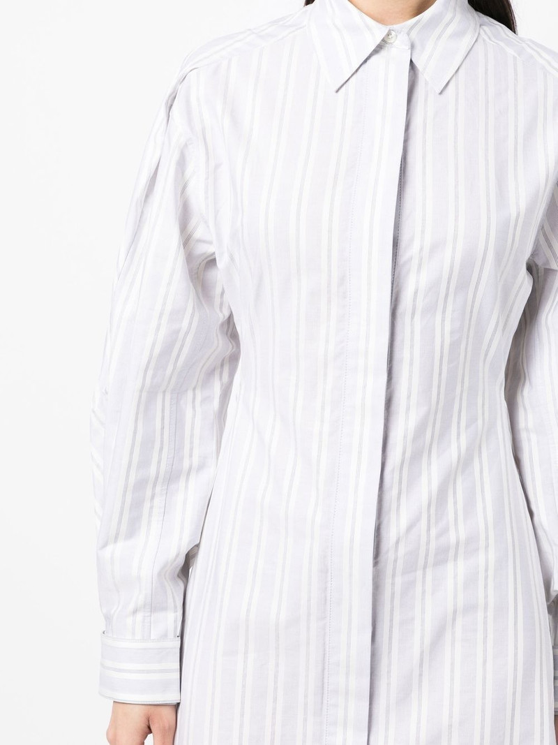 vertical-stripe shirt dress 5