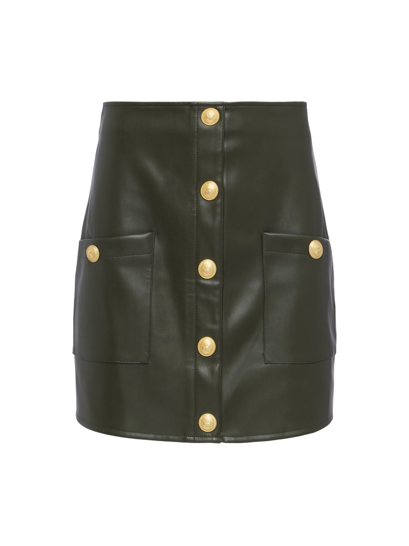Truman Vegan Leather Mini Skirt 1