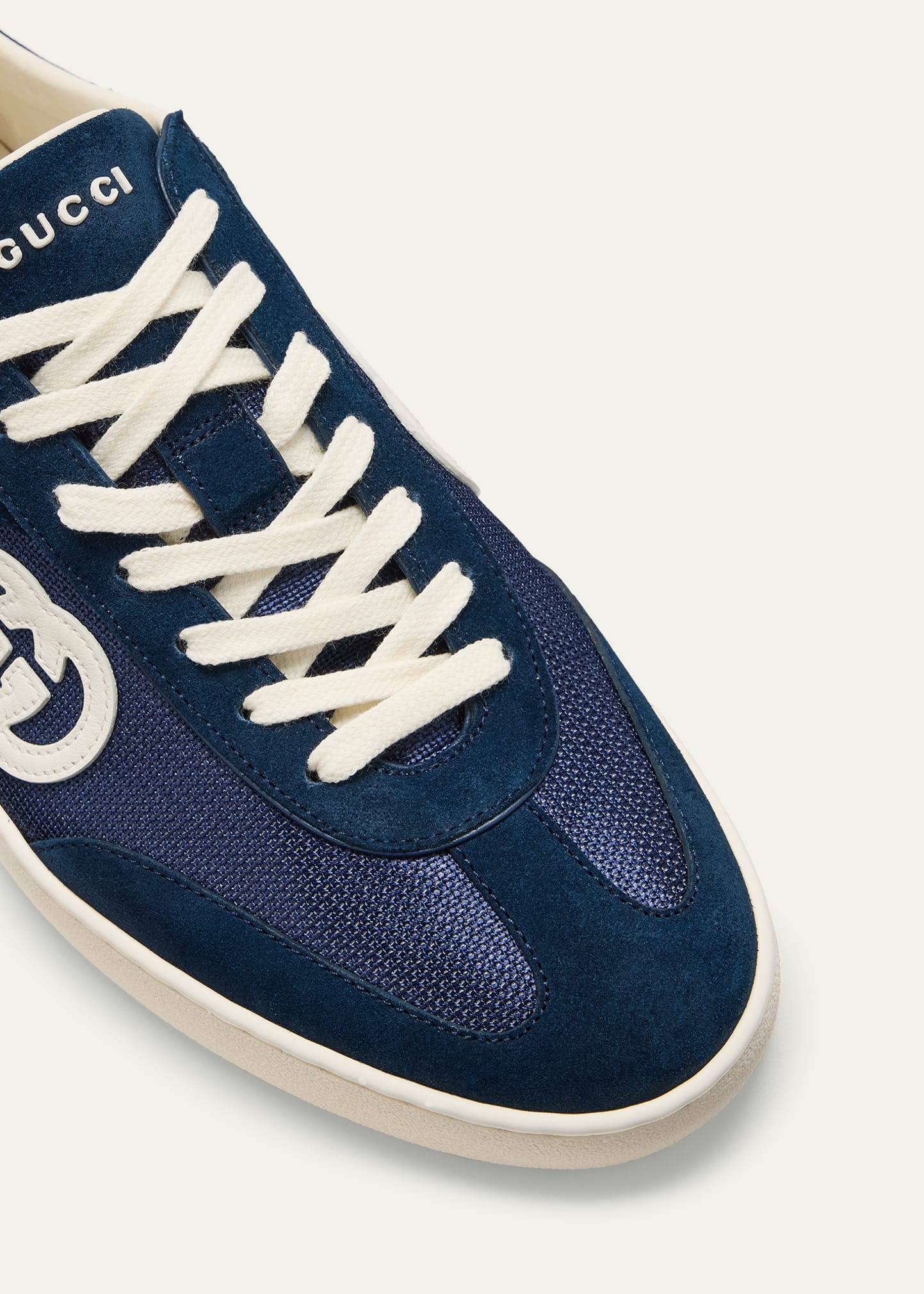 Men's G74 Canvas and Suede T-Toe Low-Top Sneakers - 6