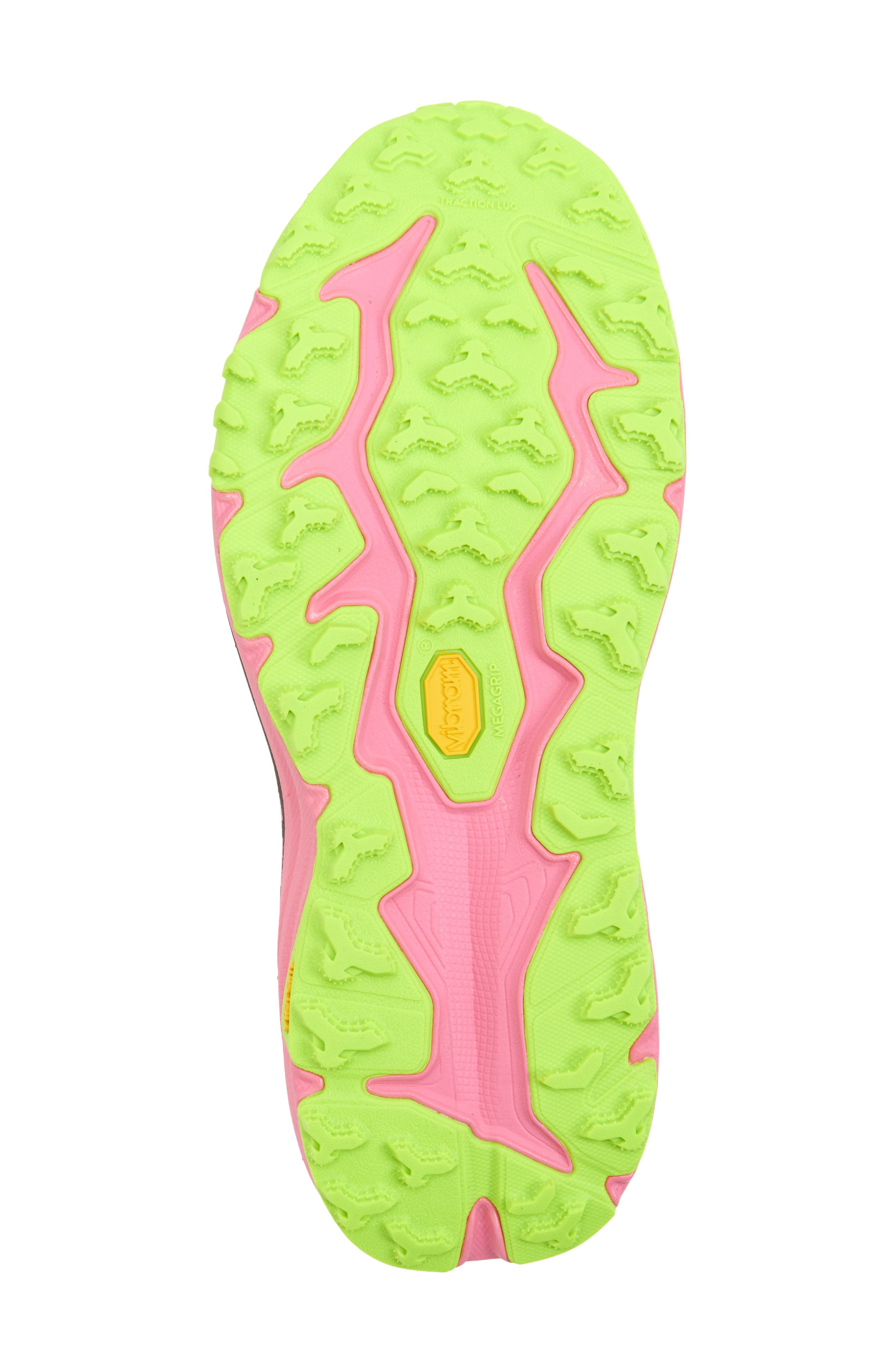 HOKA Speedgoat 6 Trail Running Shoe in Black /Neon Rose at Nordstrom - 6