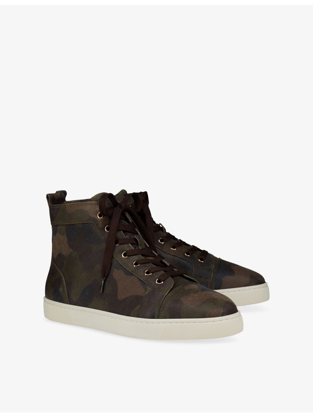Louis Crosta Camouflage High-Top Leather Sneakers - 3