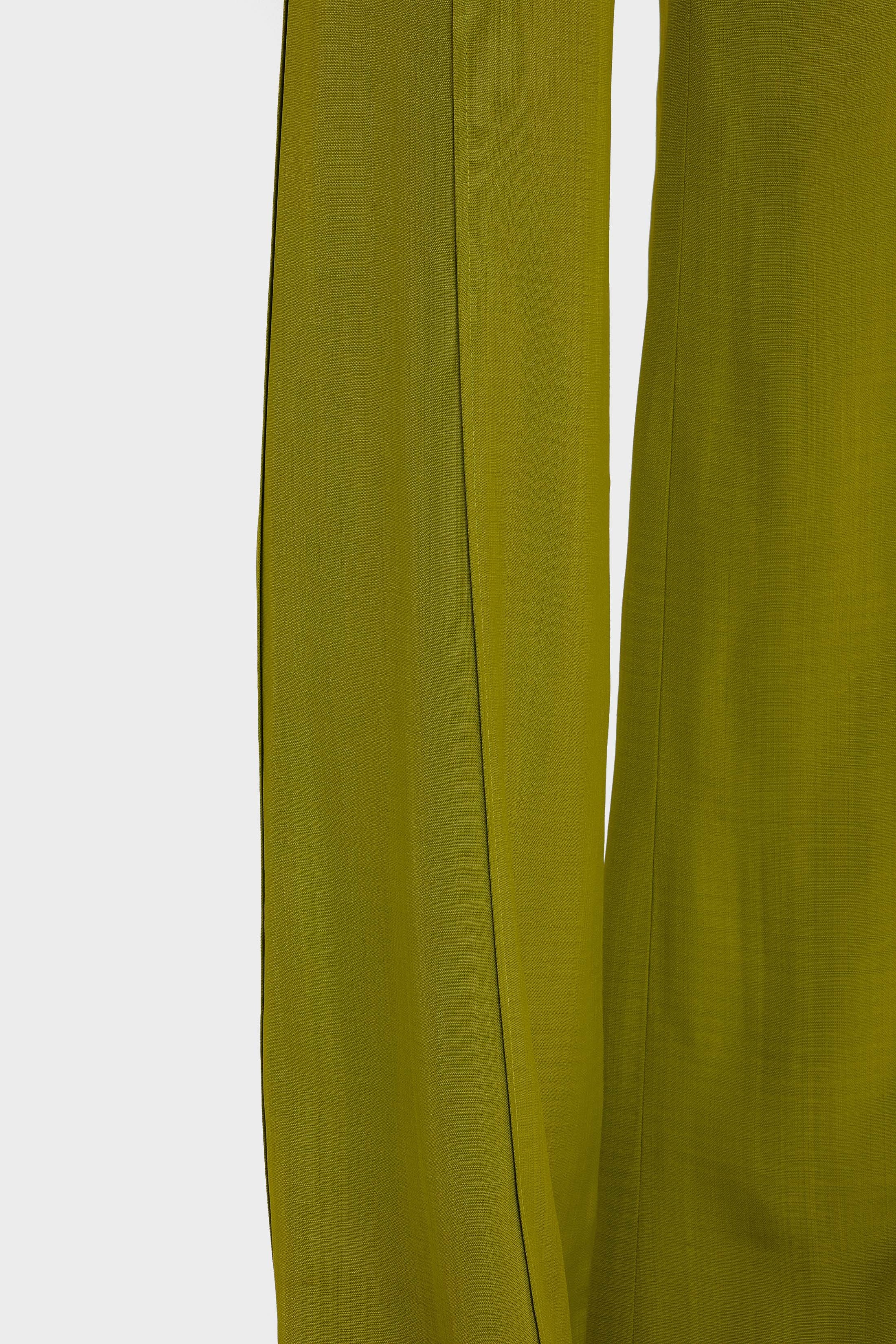Sculptural Trouser In Parrot Green - 6