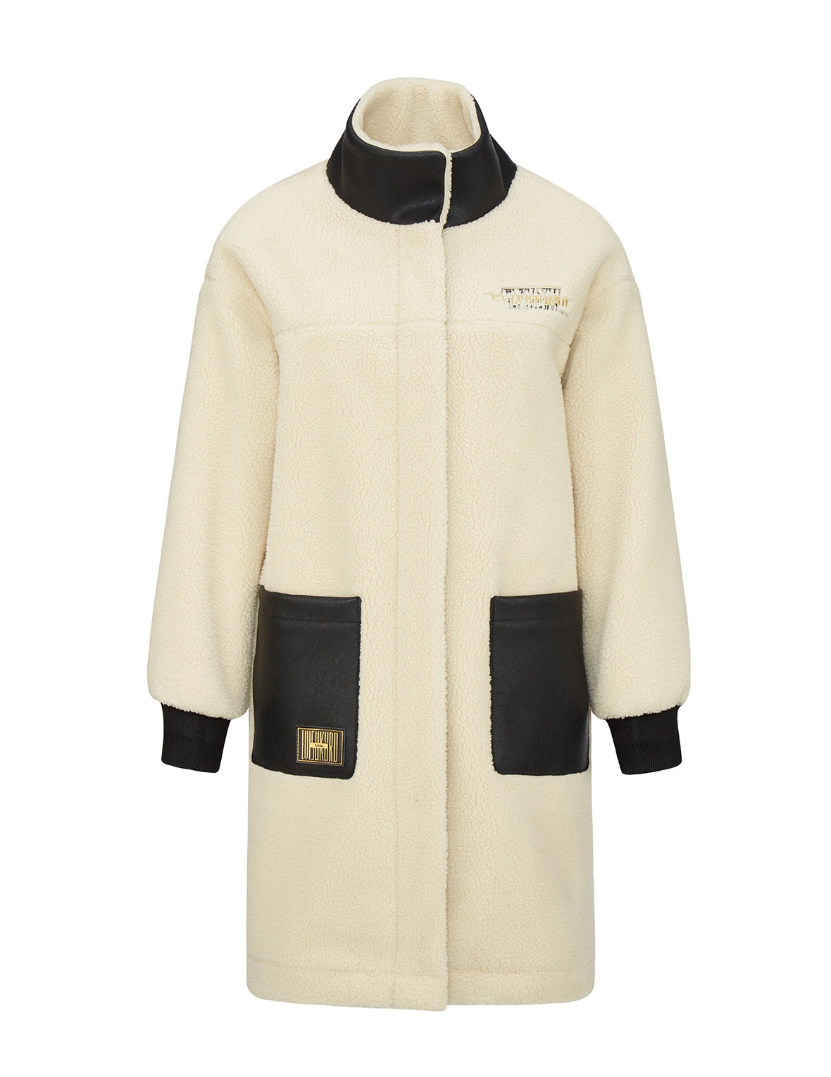 Leather Seagull Padded Sherpa Coat - 7