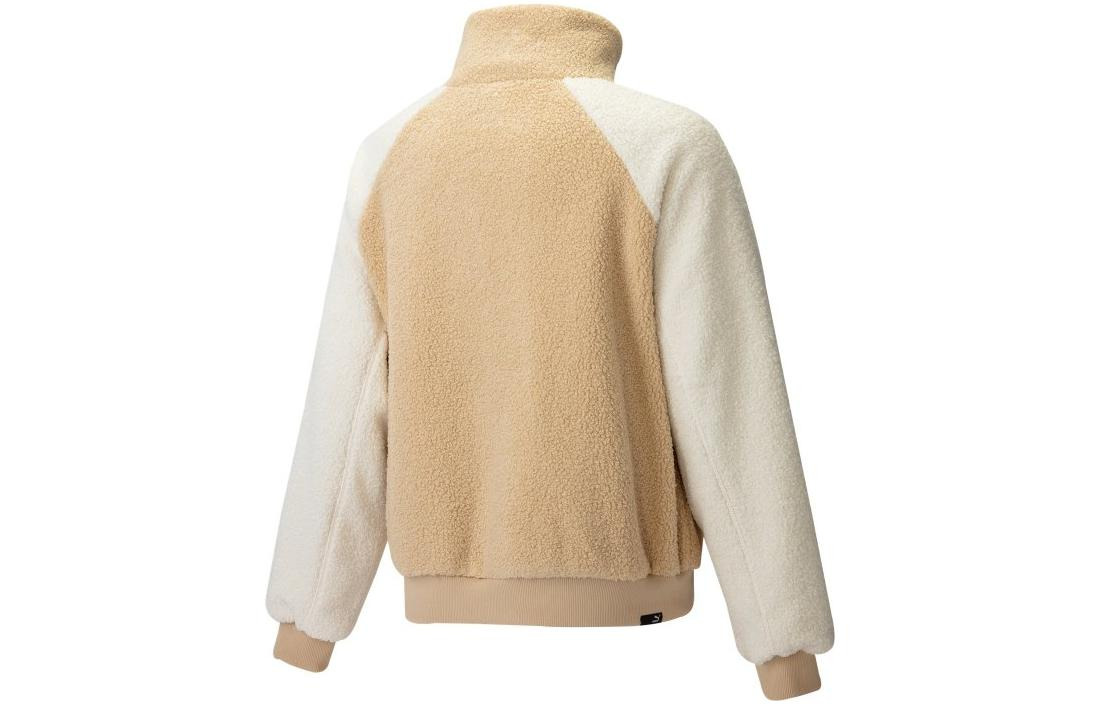PUMA Reglan Sleeve Sherpa Jacket 'Beige' 539569-20 - 2