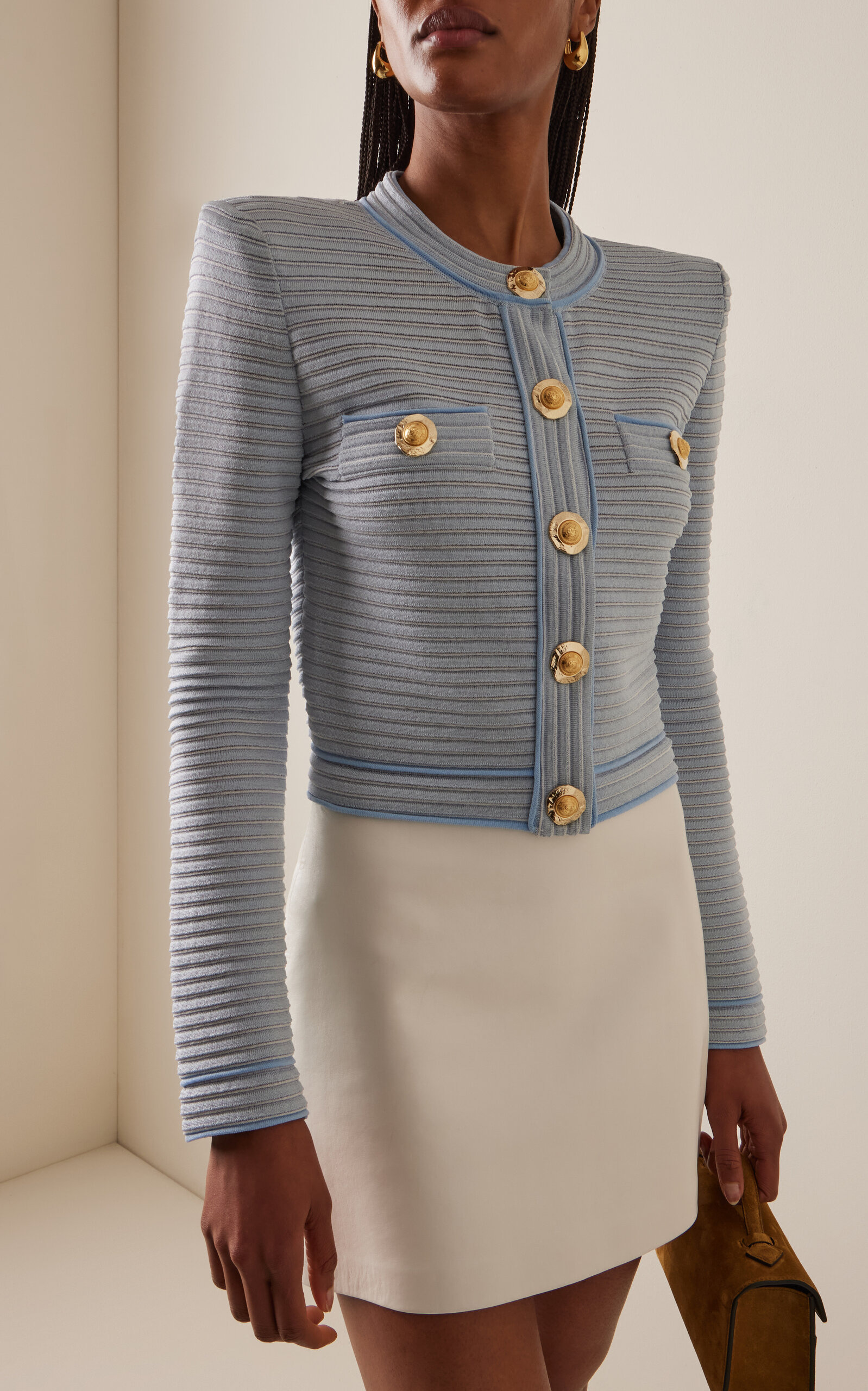 Knit Cardigan light wash - 3
