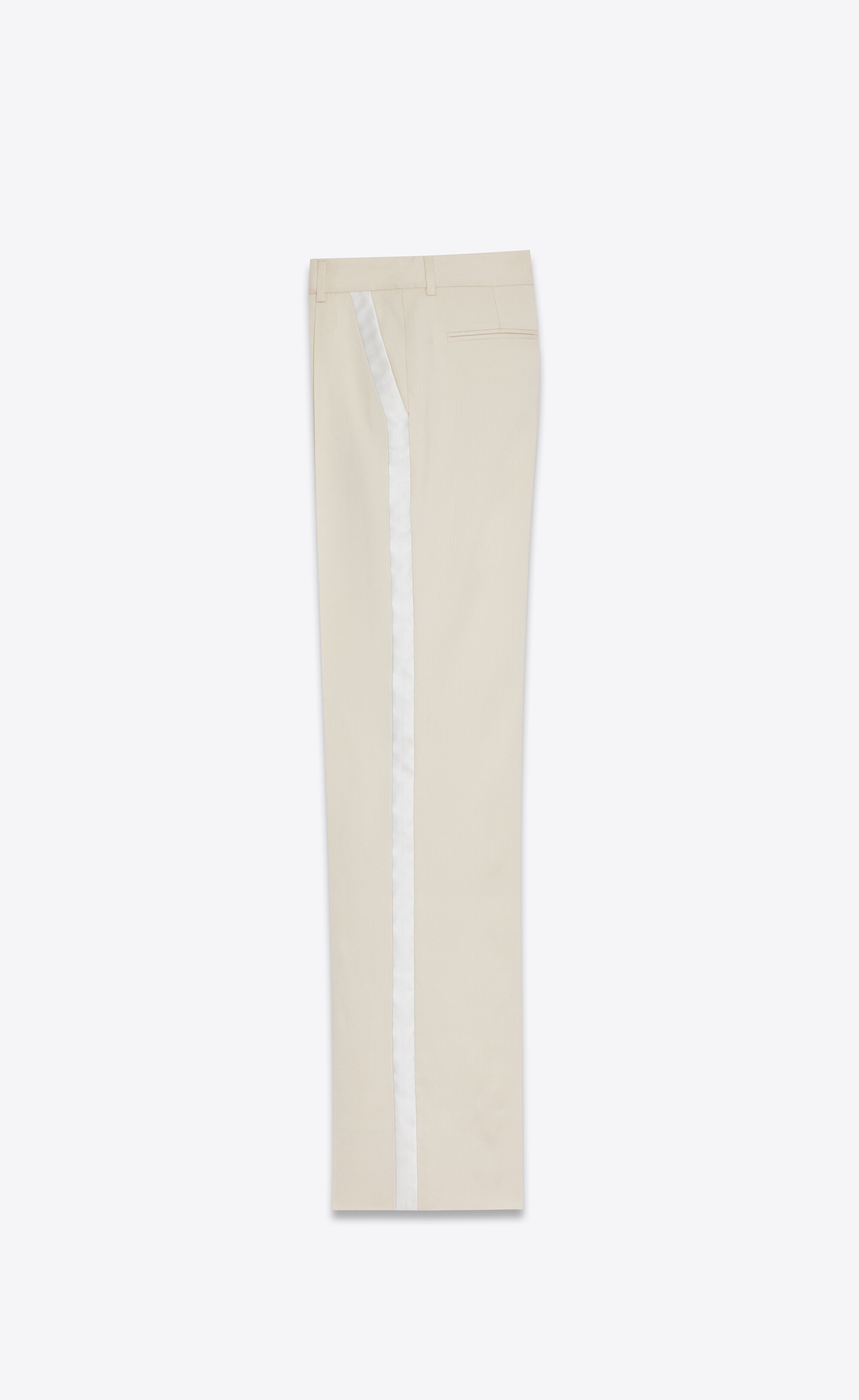straight tuxedo pants in silk - 3