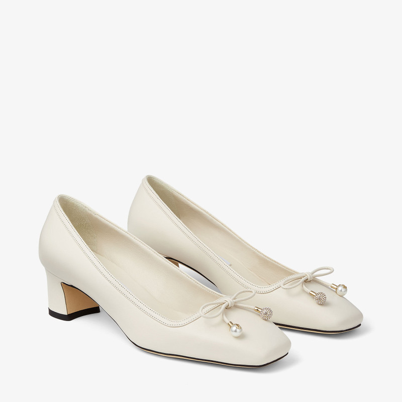 Elme 45 Latte Nappa Leather Pumps 3