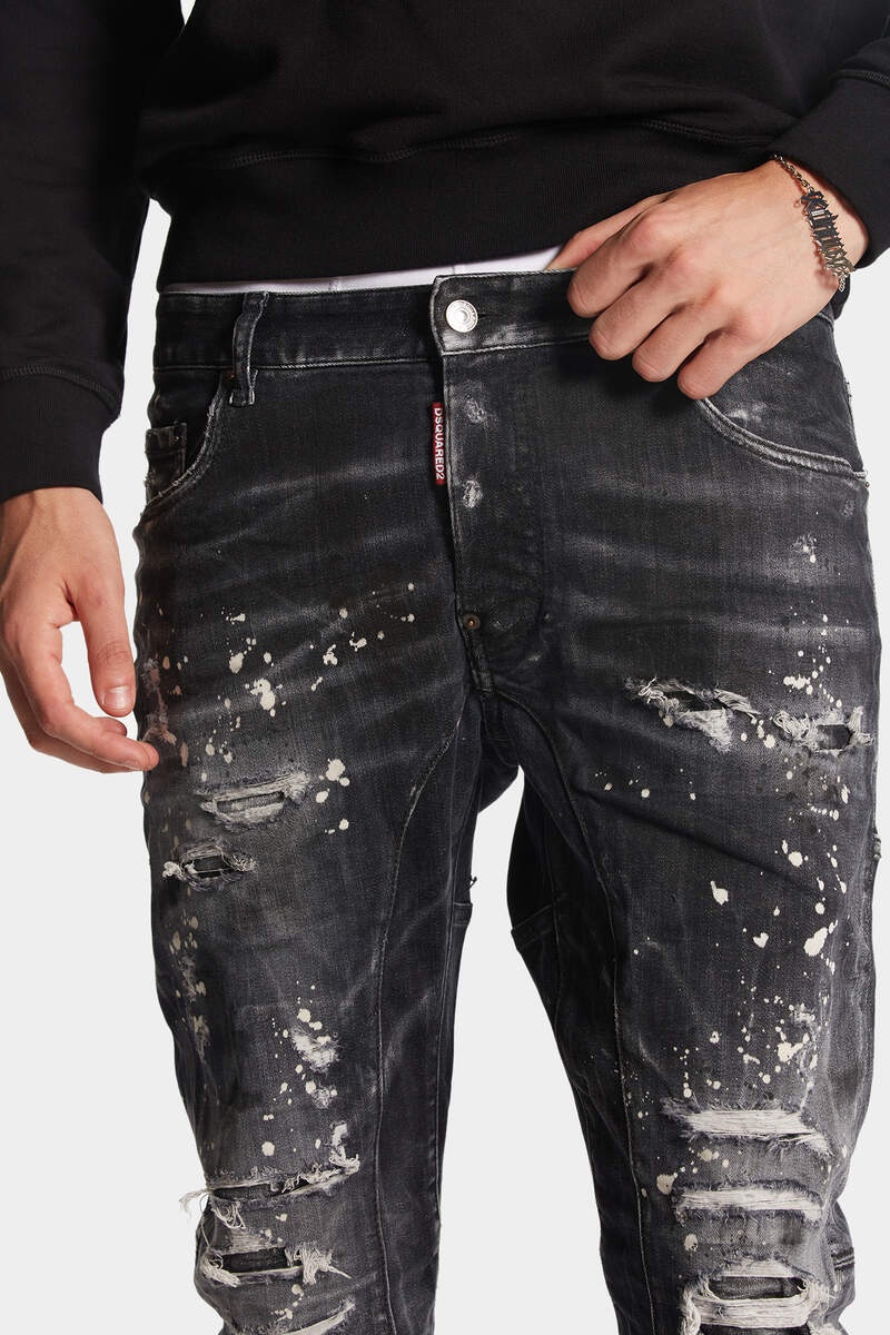 Clothing Dsquared Tidy Biker Jeans Black Dsquared2 16cm Stretch