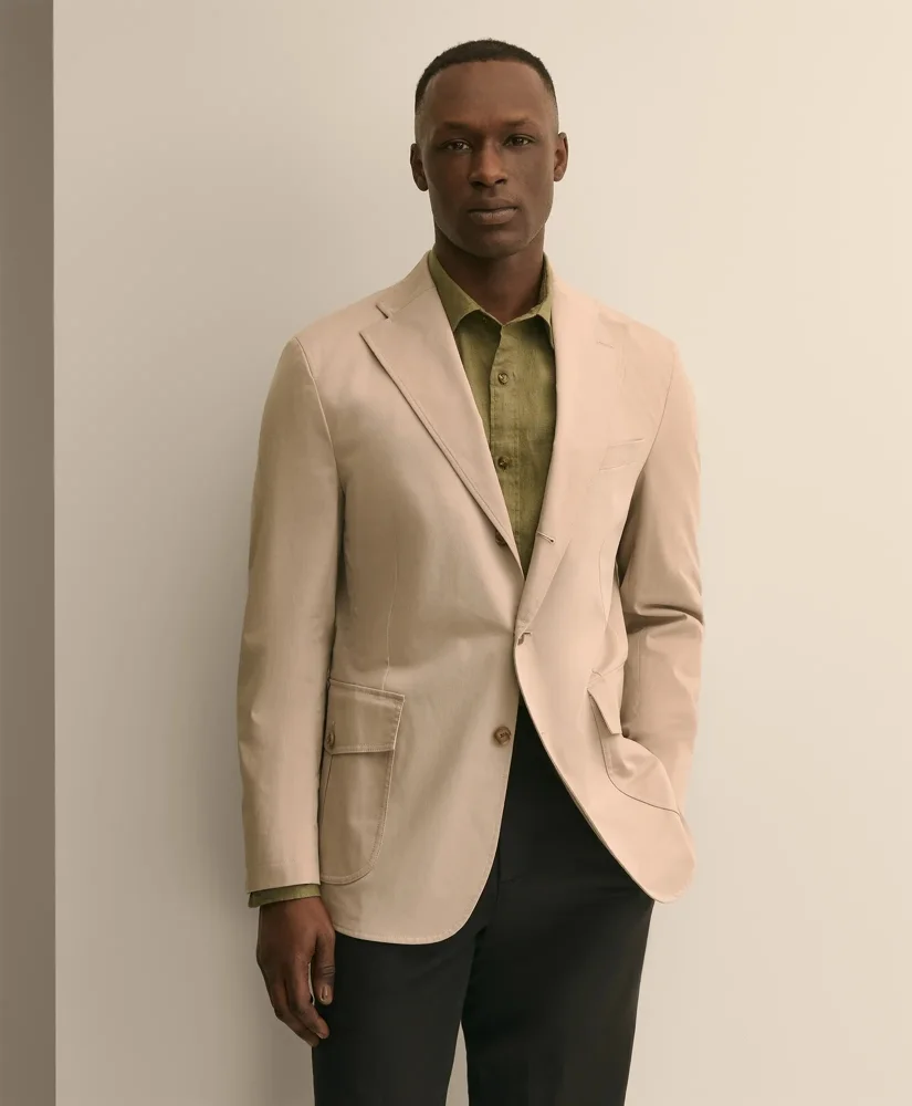 Classic Fit Cotton Safari Sport Coat - 1