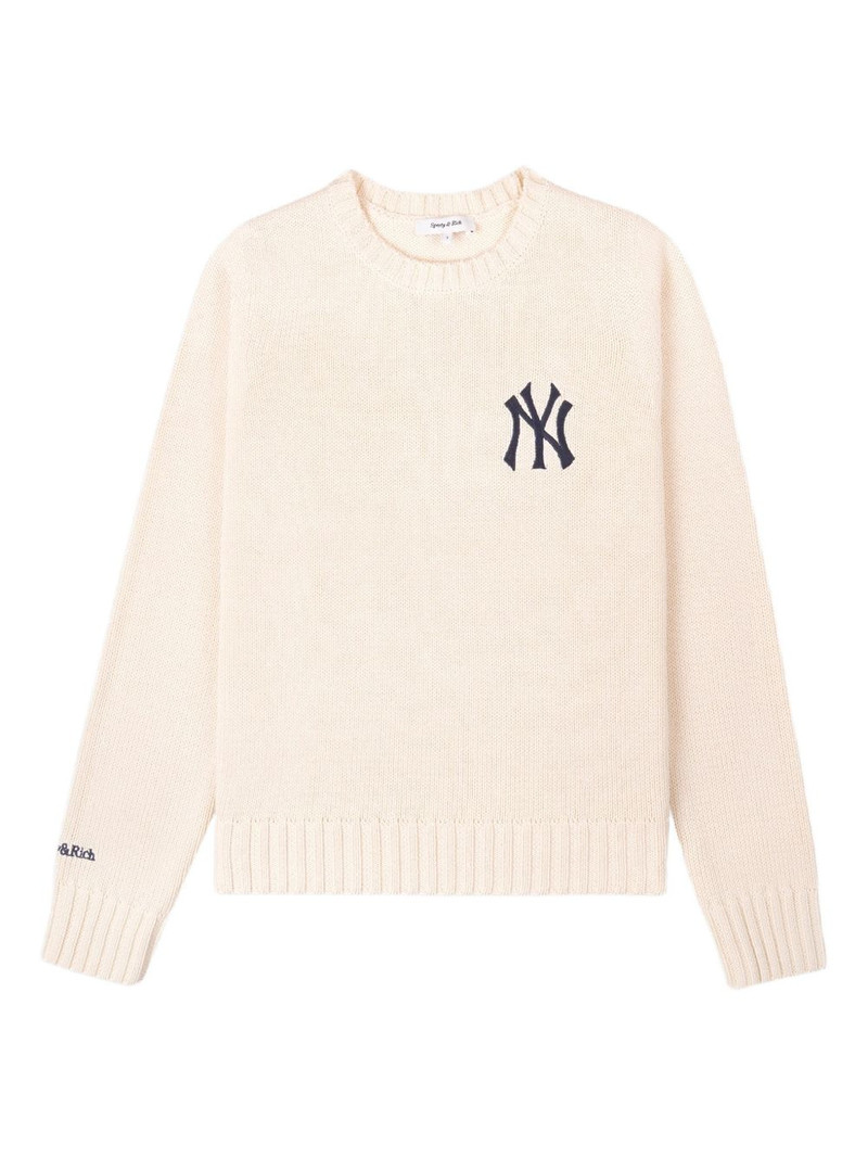 embroidered-logo sweater 1