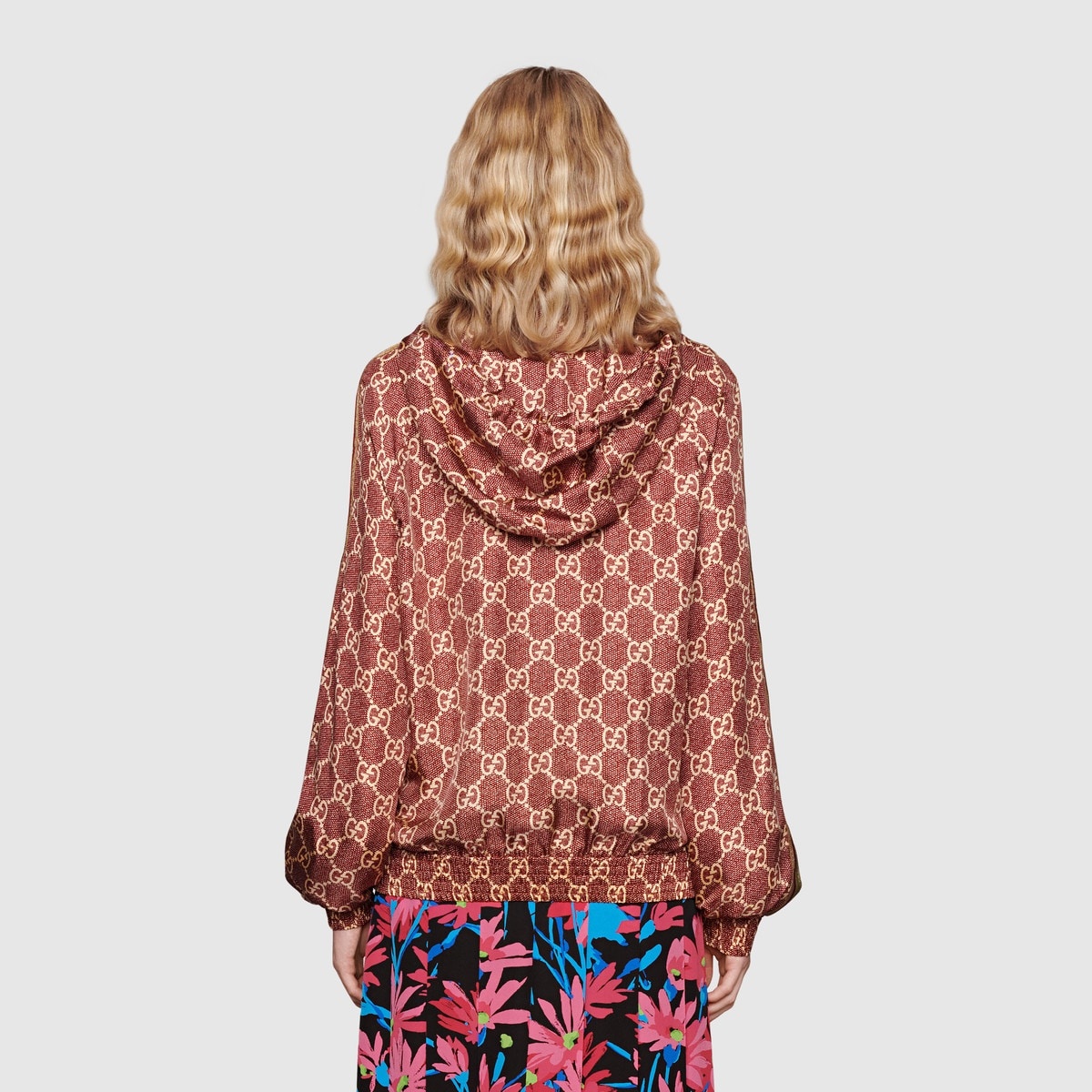 GG Supreme print silk jacket - 4