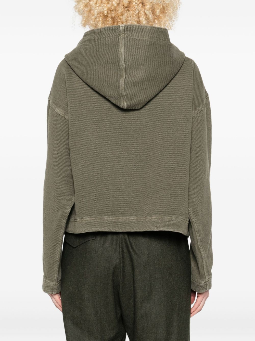 lace-up hoodie - 4