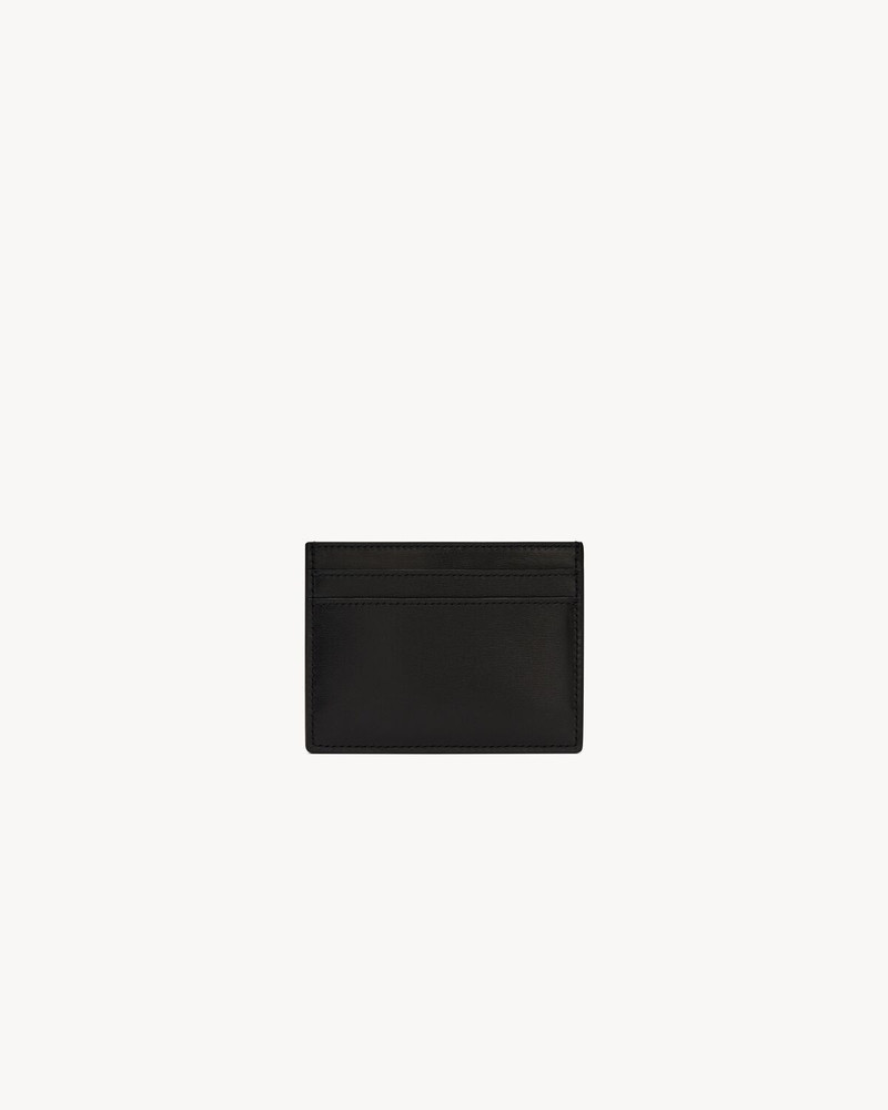SAINT LAURENT SAINT LAURENT PARIS CREDIT CARD CASE IN SMOOTH LEATHER outlook