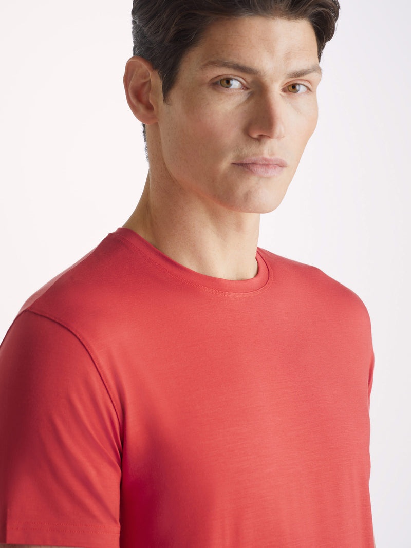 Men's T-Shirt Basel Micro Modal Stretch Paprika - 5