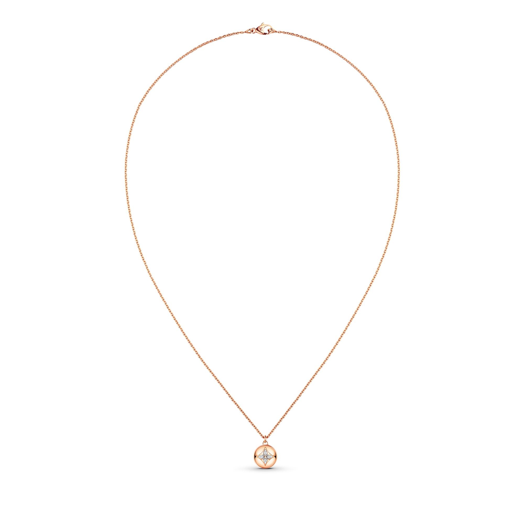 B Blossom Pendant, Pink Gold, White Gold And Diamonds - 4