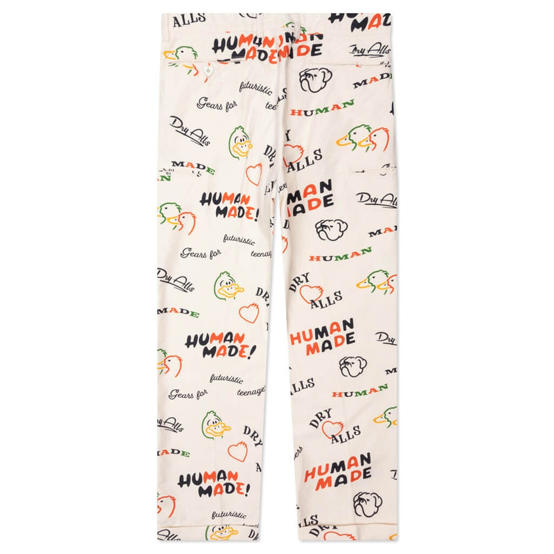 Human Made PRINTED CHINO PANTS - WHITE outlook