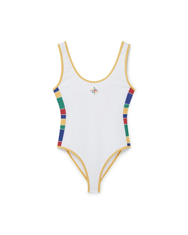 3D Monogram One Piece Swimsuit 1