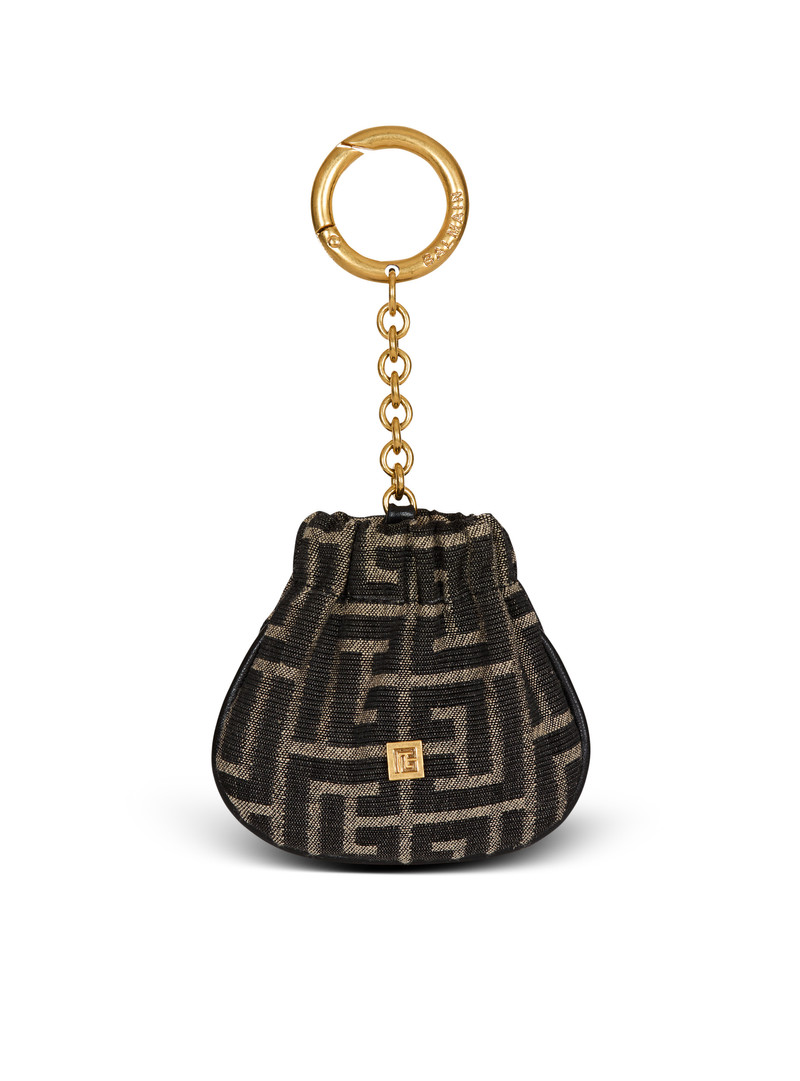 Pulse monogram jacquard key ring 1