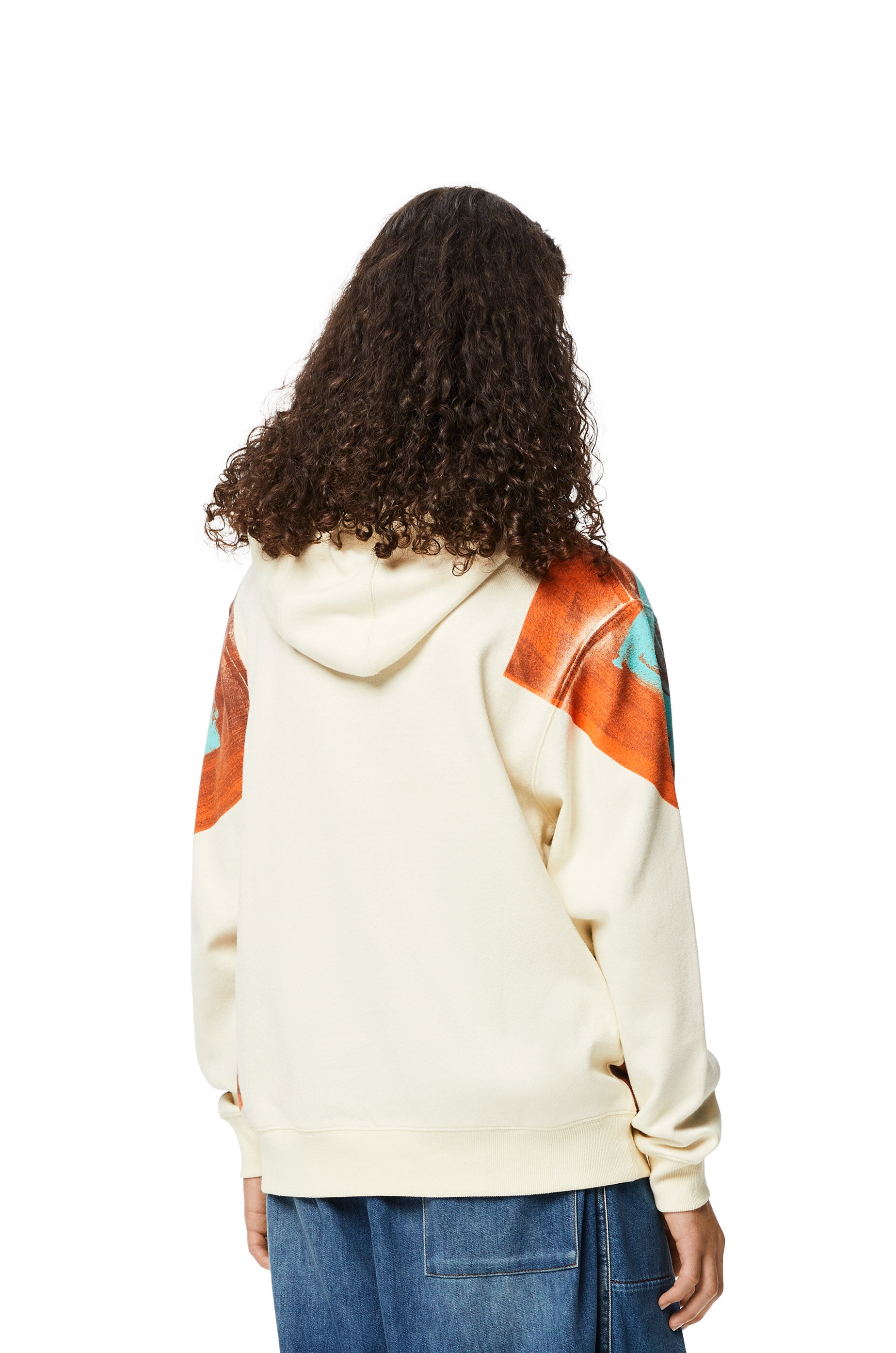 Tropical hands print hoodie in polyester - 4