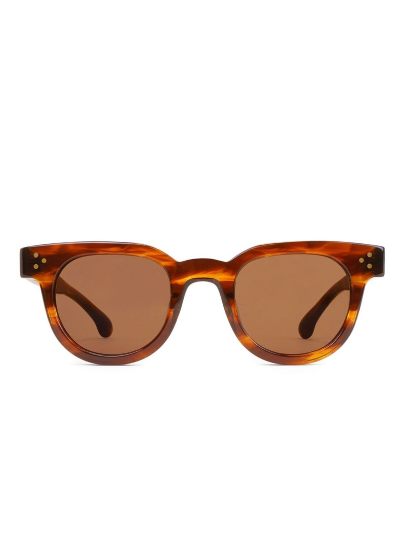 tortoiseshell round-frame sunglasses 1