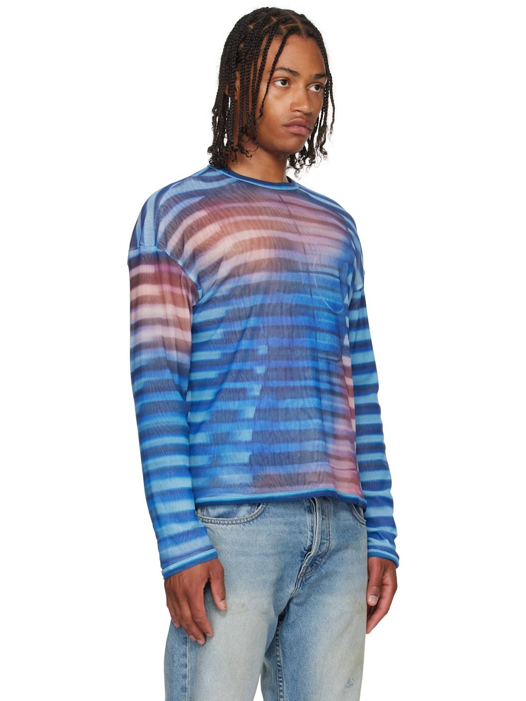Blue 'The Oversized Air' Top - 2