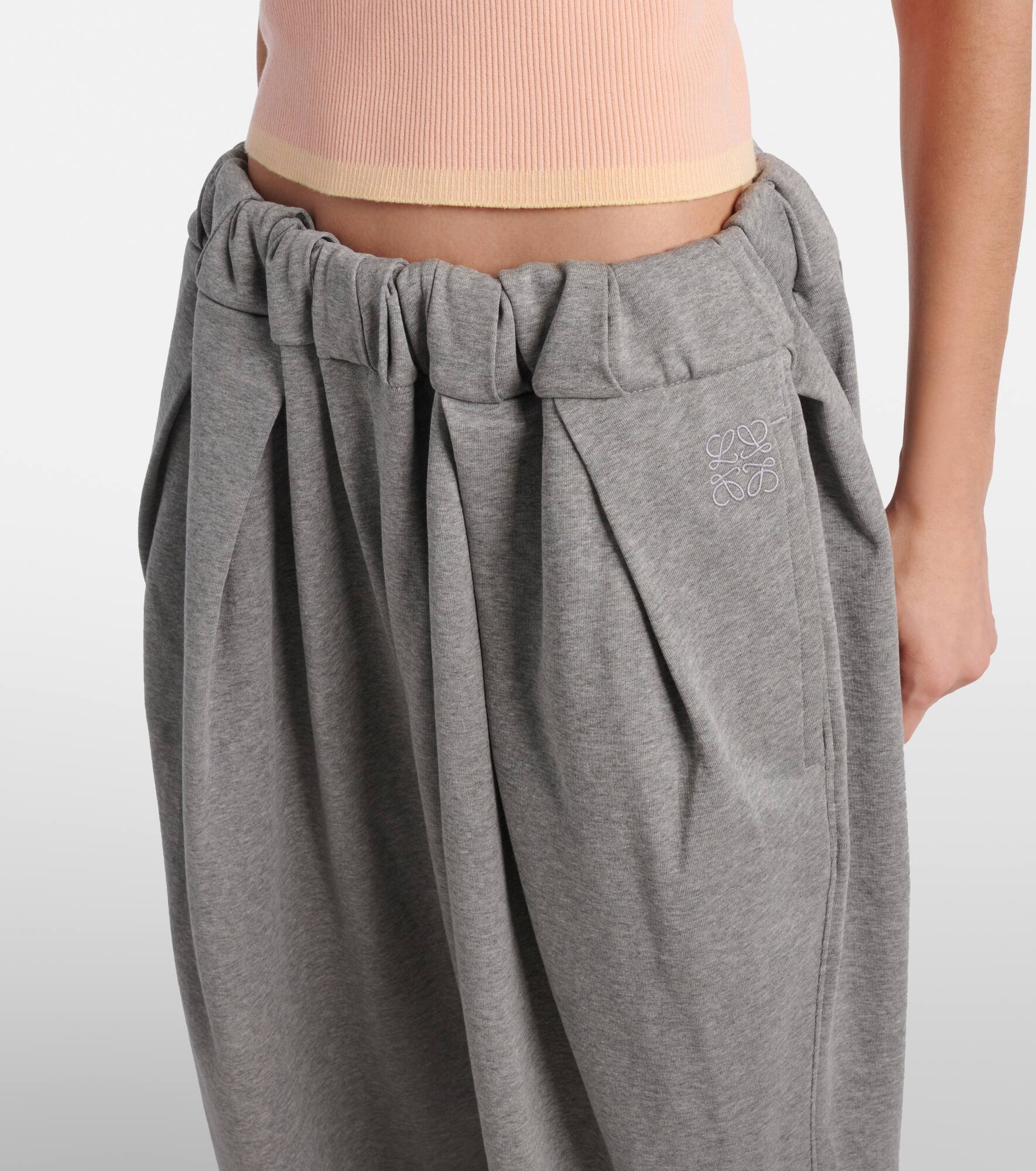 Anagram cotton jersey sweatpants - 4