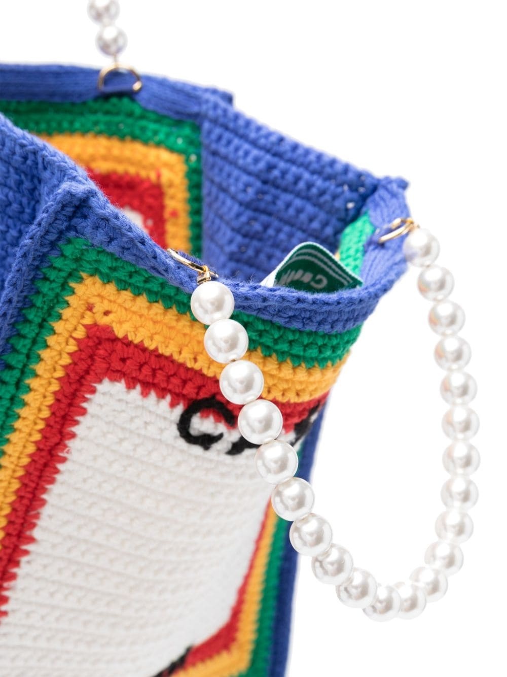 crochet-knit tote bag - 3