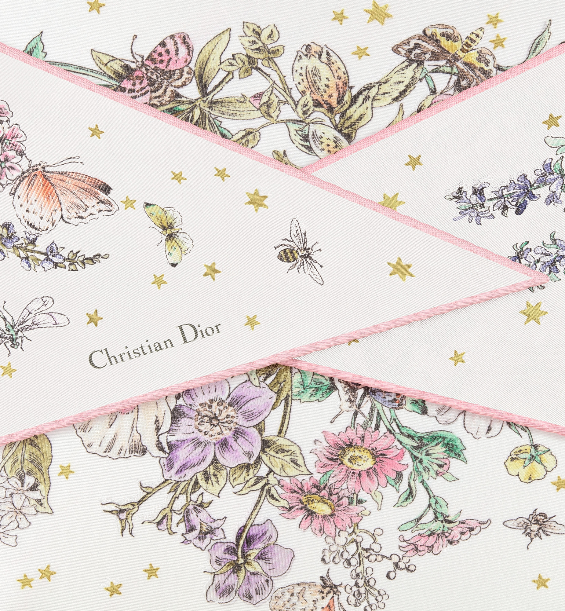 Dior Zodiac Flowers Triangle Scarf - 3