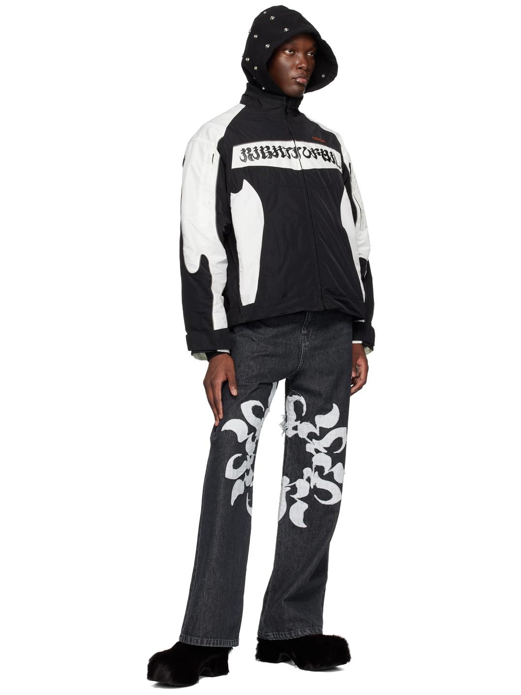 Black Patch Jeans - 4