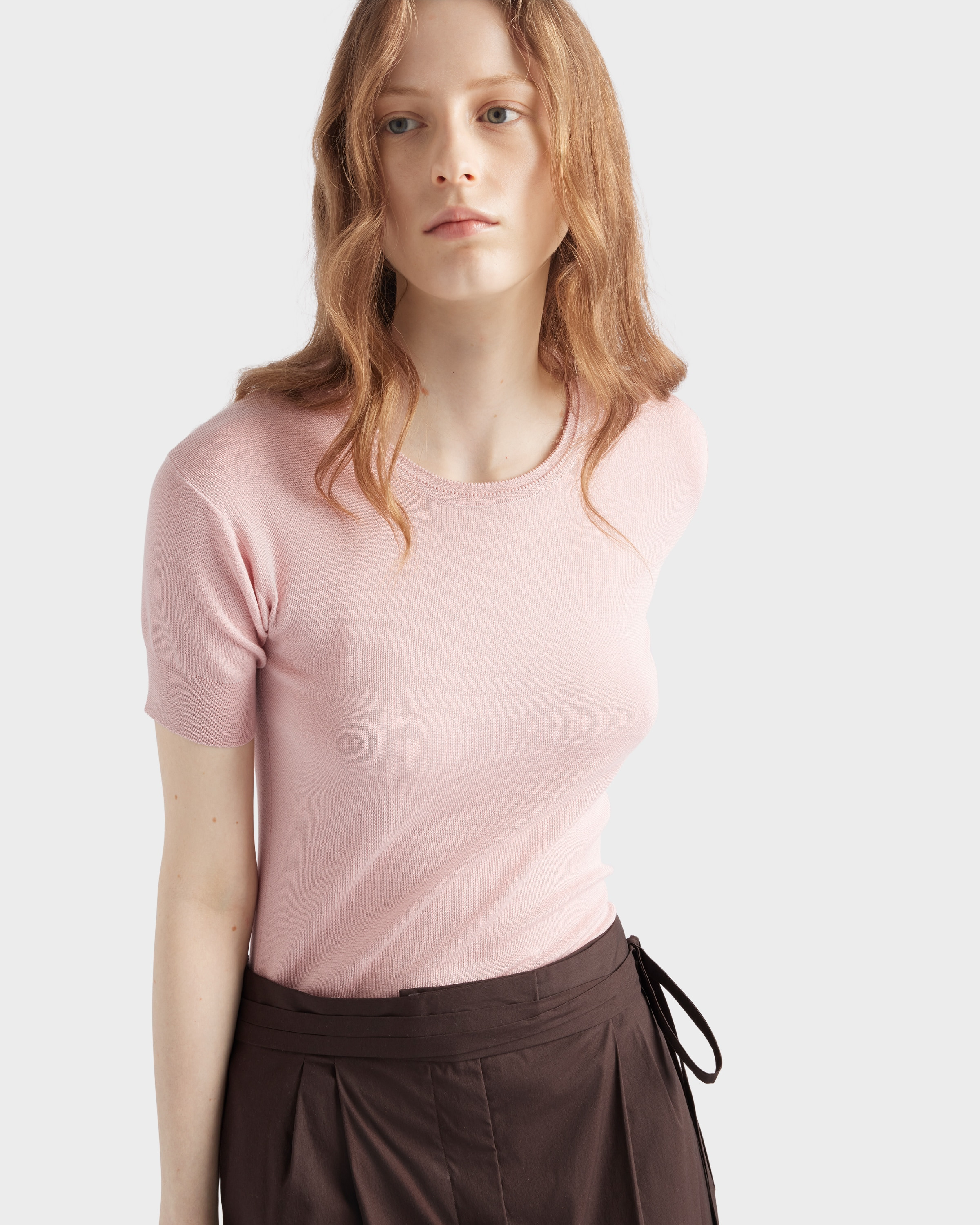Silk and cotton crew-neck sweater - 3