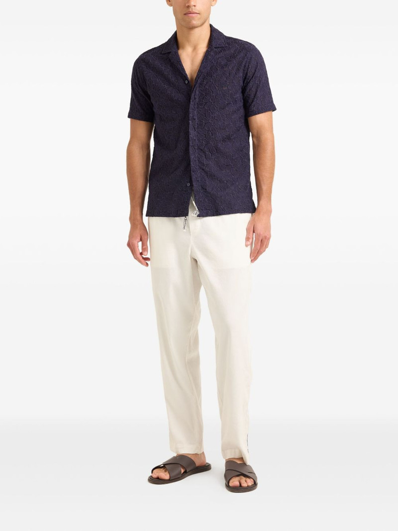 ORLEBAR BROWN embroidered-details short-sleeve shirt outlook