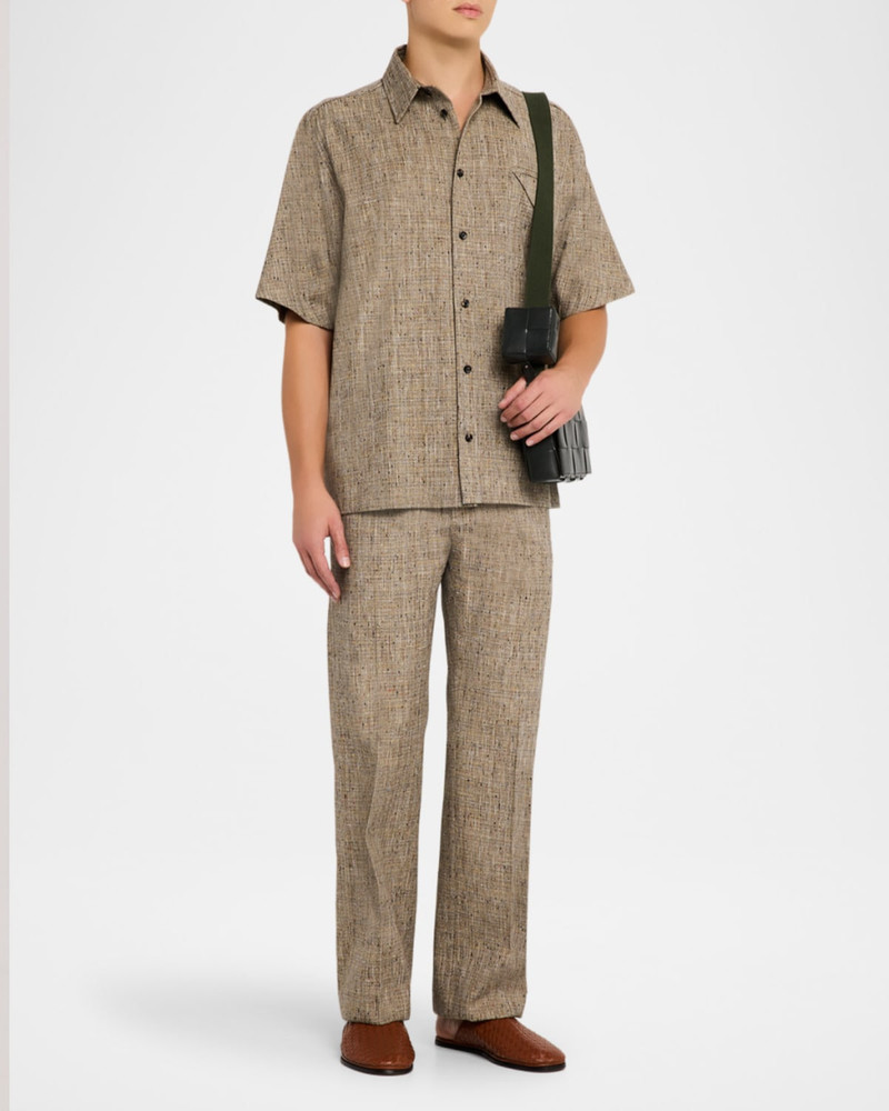 Bottega Veneta Men's Fleck Triangle-Pocket Short-Sleeve Shirt outlook