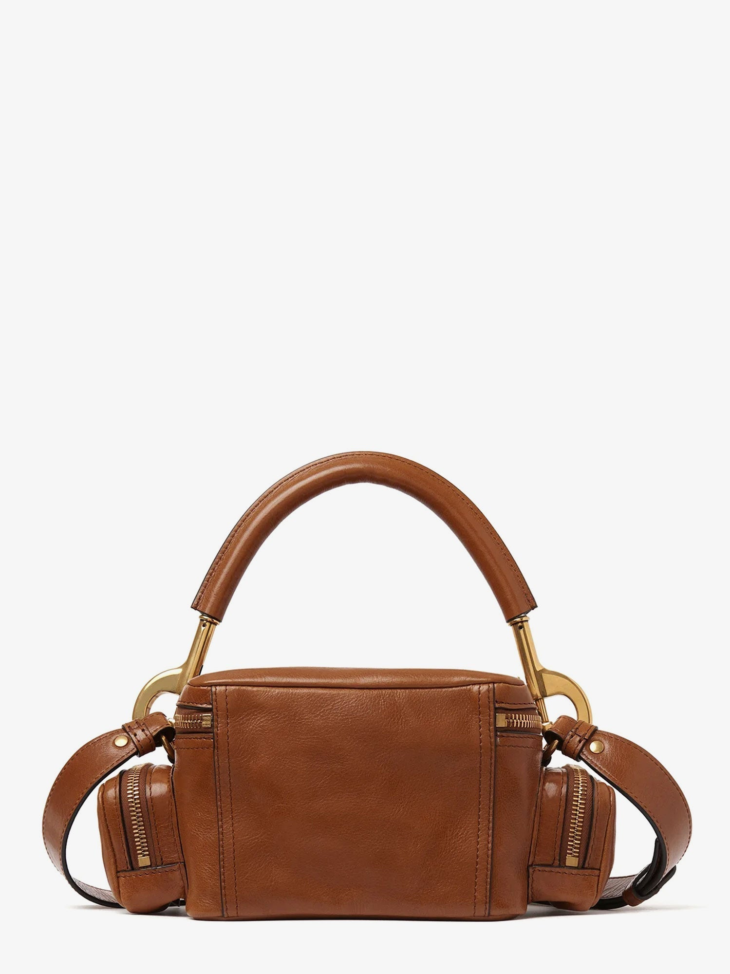 CHLOE' - Chloe' Small Double Carry Leather Bag With Multipocket Detail - 3
