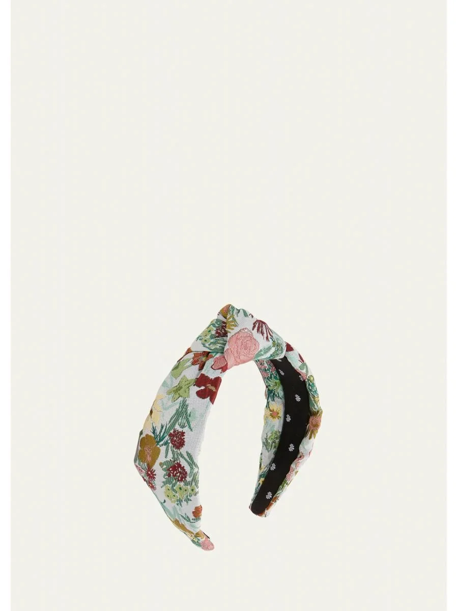 Knotted Floral Headband - 1