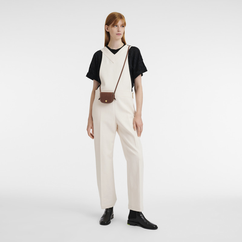 Longchamp Épure Coin purse with leather lace Brown - Leather outlook