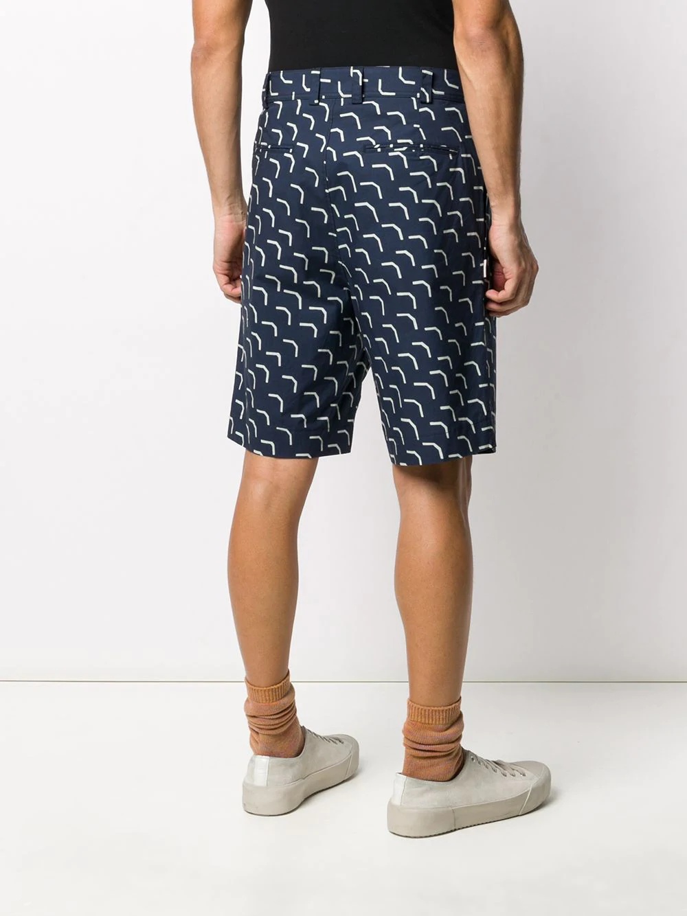 abstract-print shorts - 4