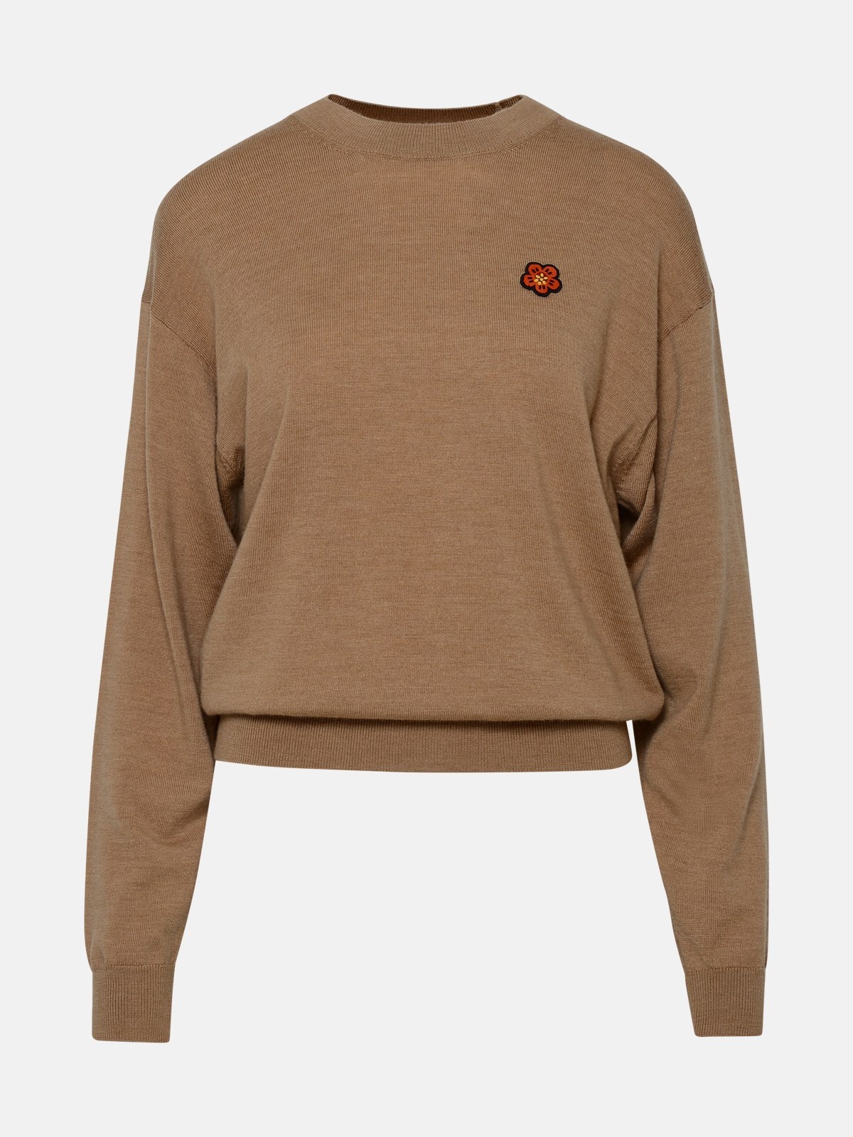 BEIGE WOOL SWEATER - 1