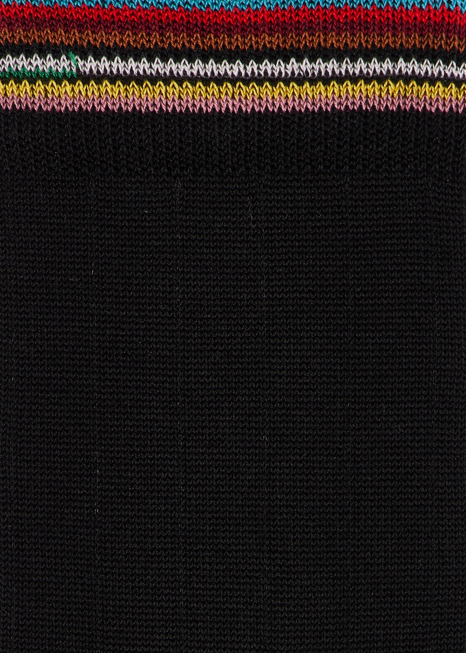 Women's Black 'Signature Stripe' Trim Socks - 3