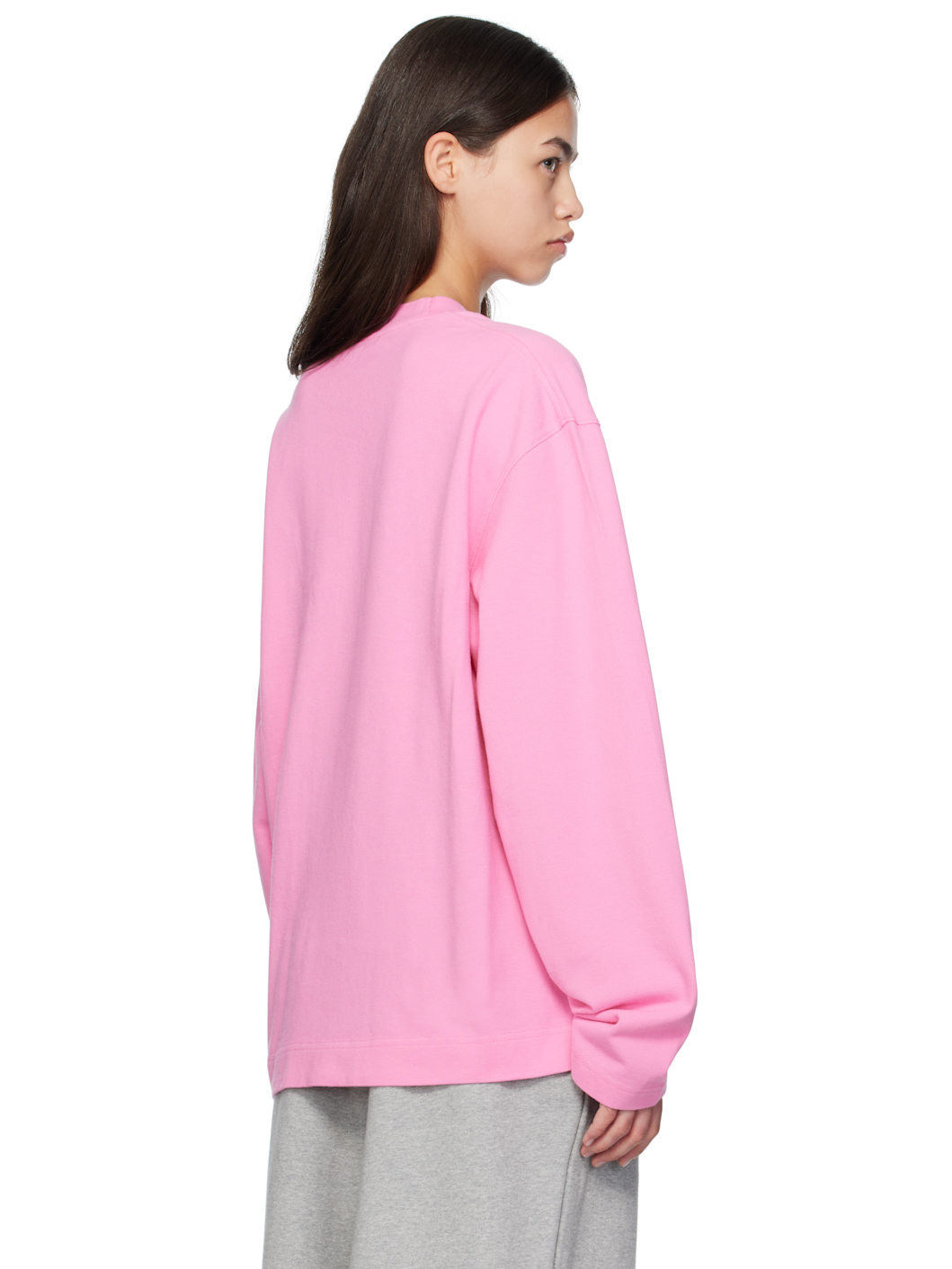 Pink Logo Relaxed-Fit T-shirt - 3