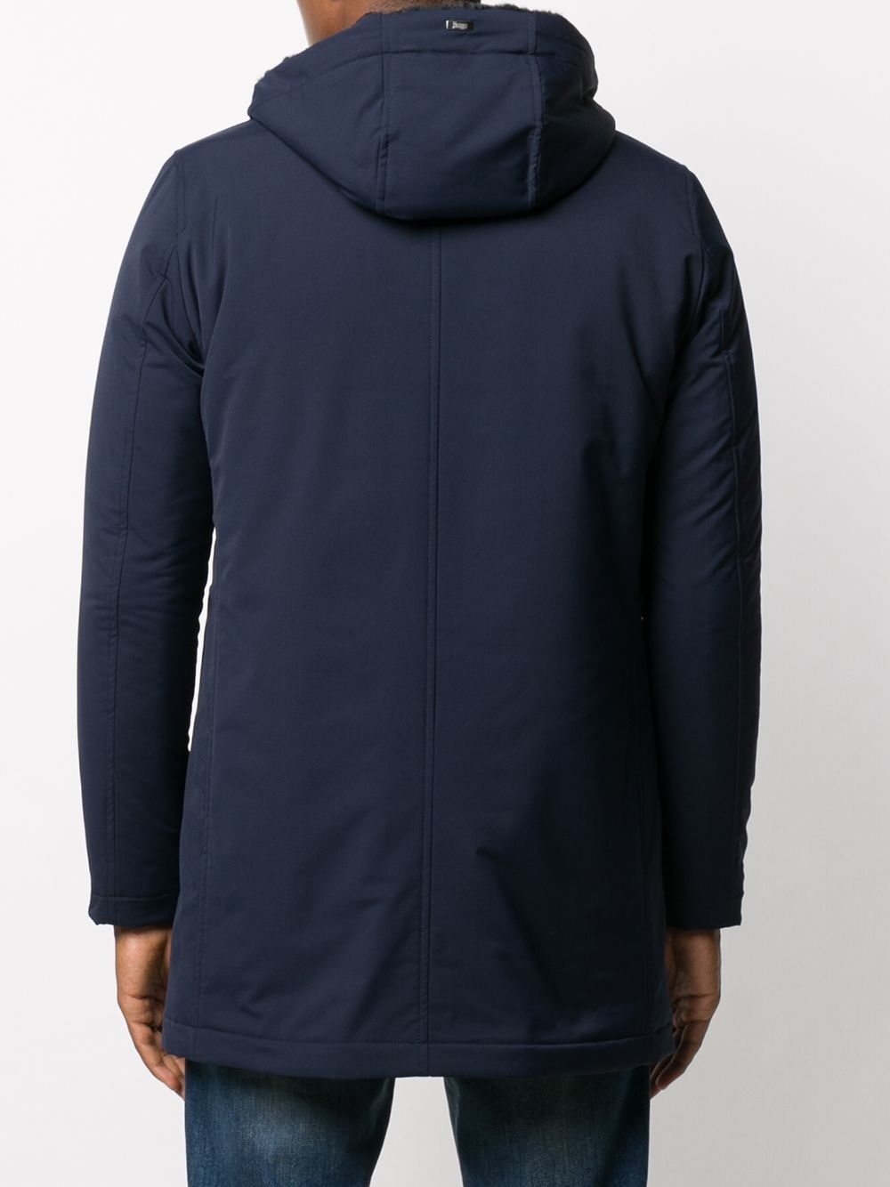 hooded zip-up coat - 4