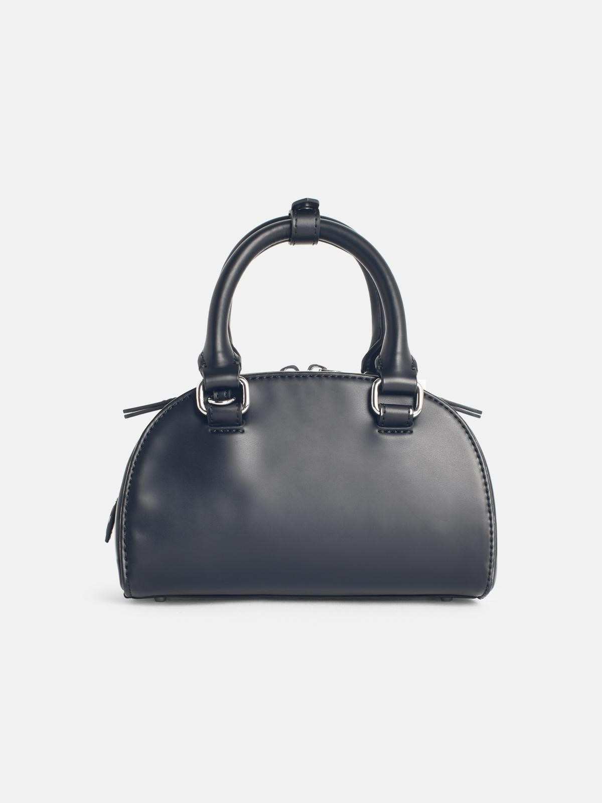 '1DR DOME' BLACK LEATHER BAG - 3