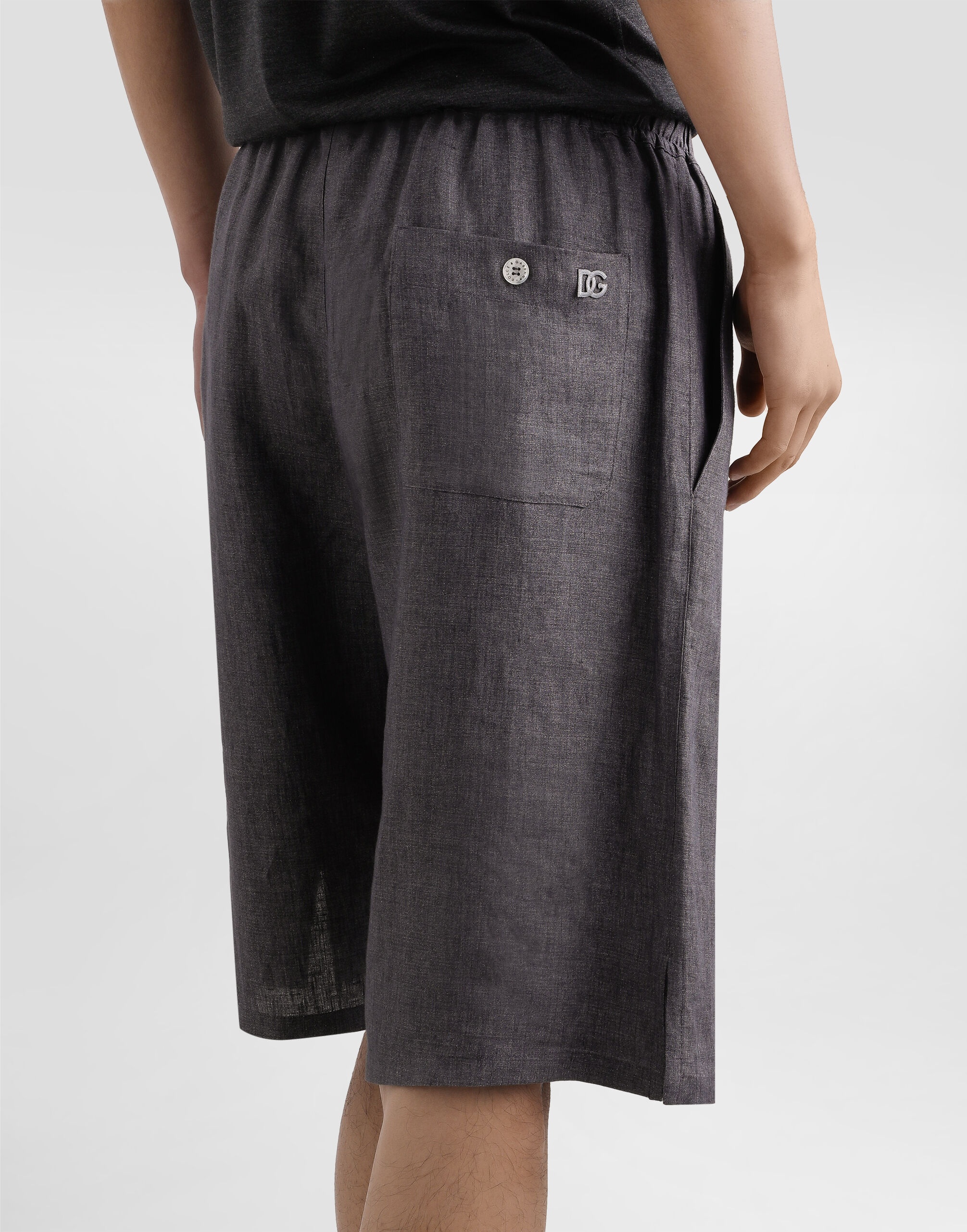 Linen canvas trousers - 4